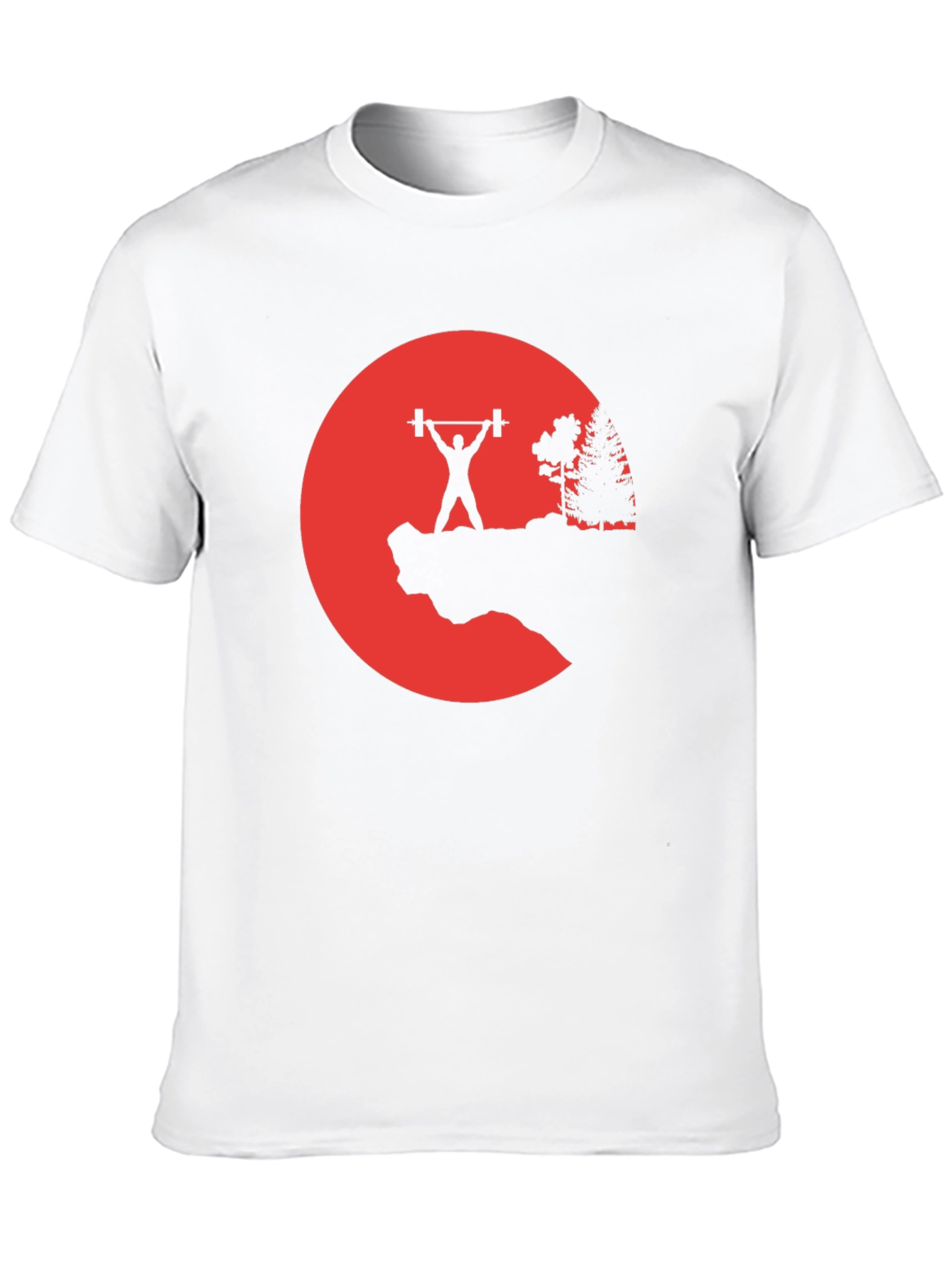 Weightlifting Silhouette Graphic T-Shirt