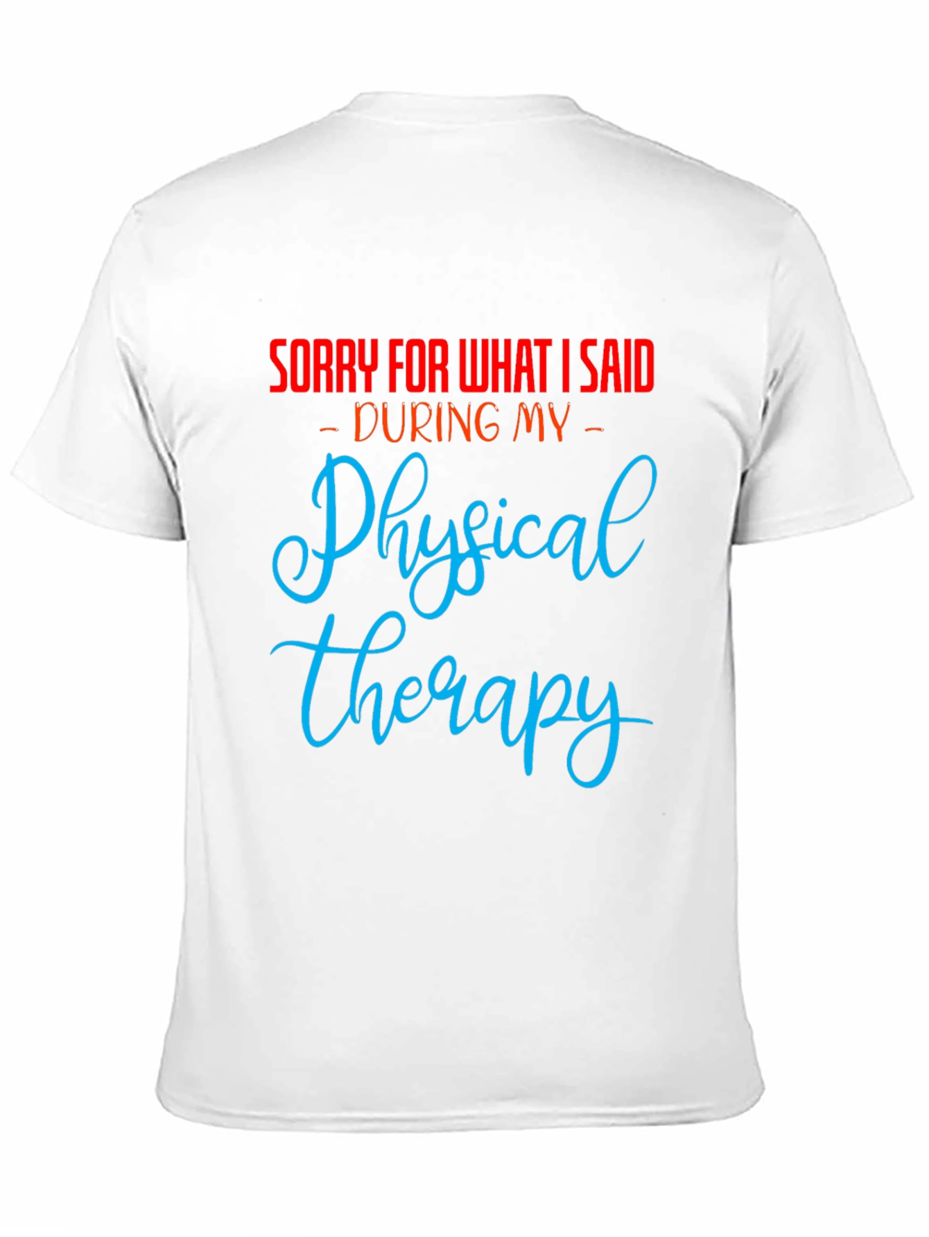 Funny Physical Therapy Apology T-Shirt