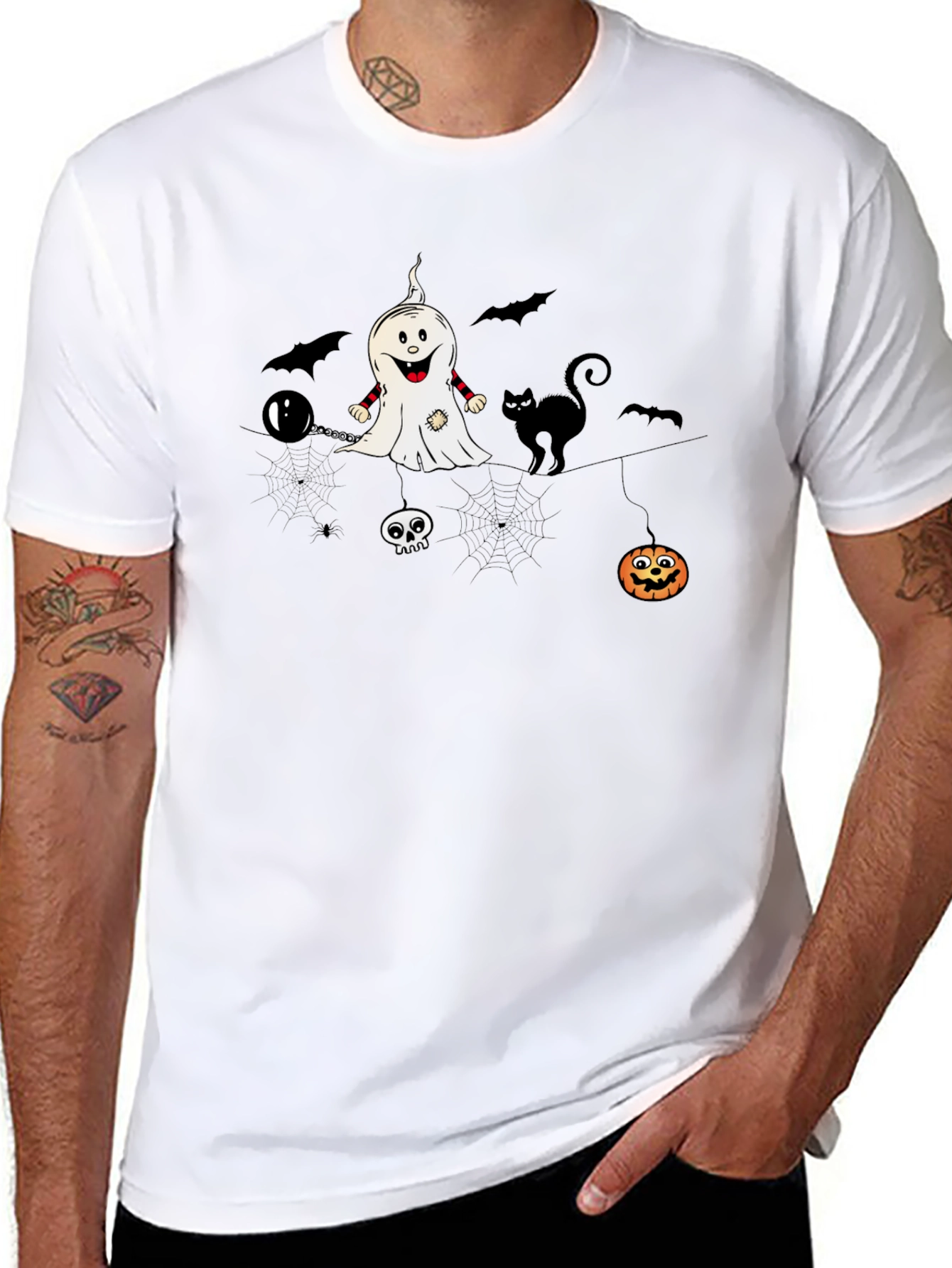 Halloween Graphic Print T-Shirt