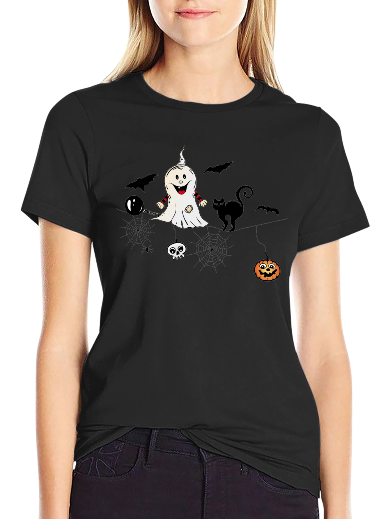 Halloween Graphic Print T-Shirt