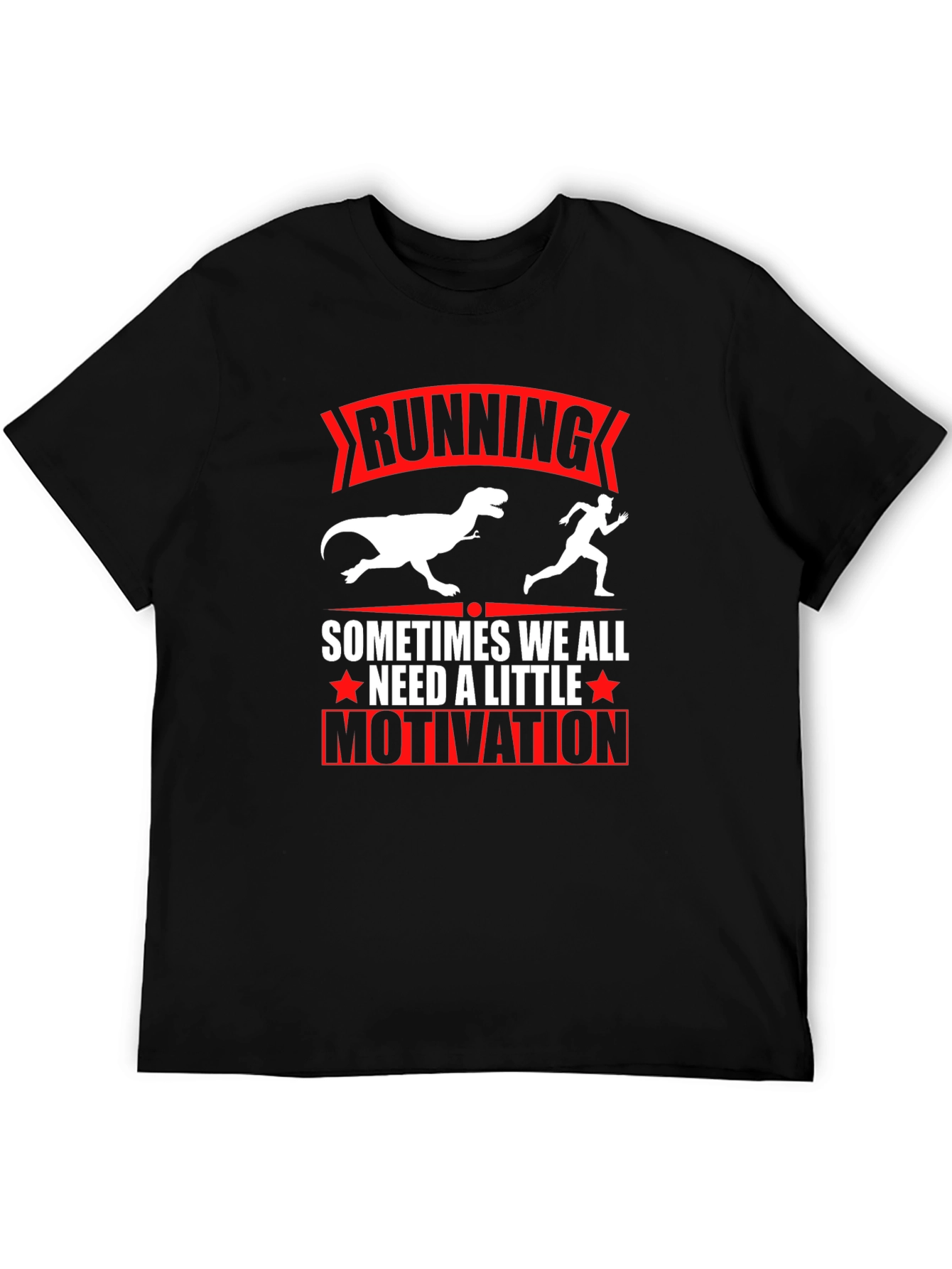 Running Dinosaur Graphic T-Shirt - Motivation Tee