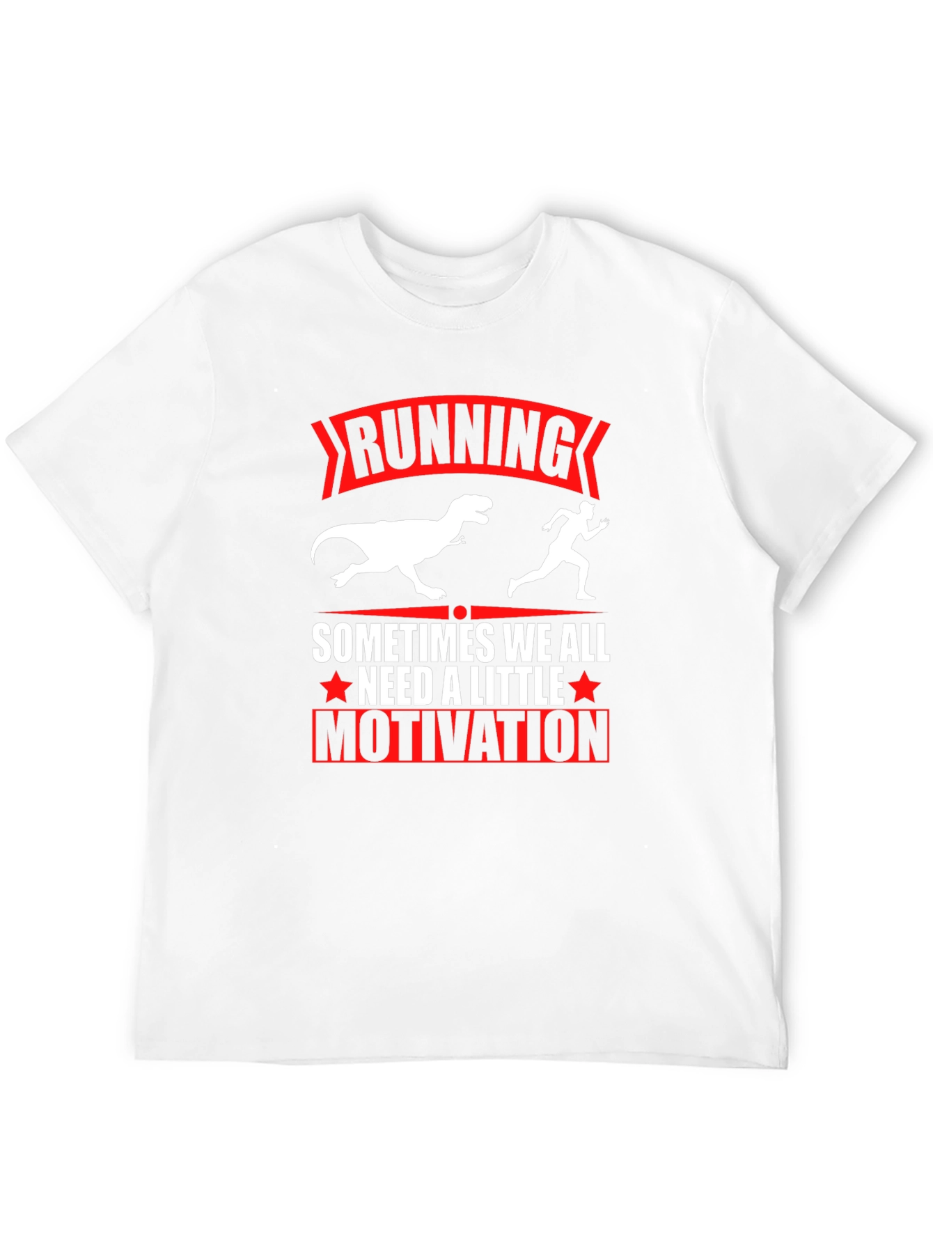 Running Dinosaur Graphic T-Shirt - Motivation Tee
