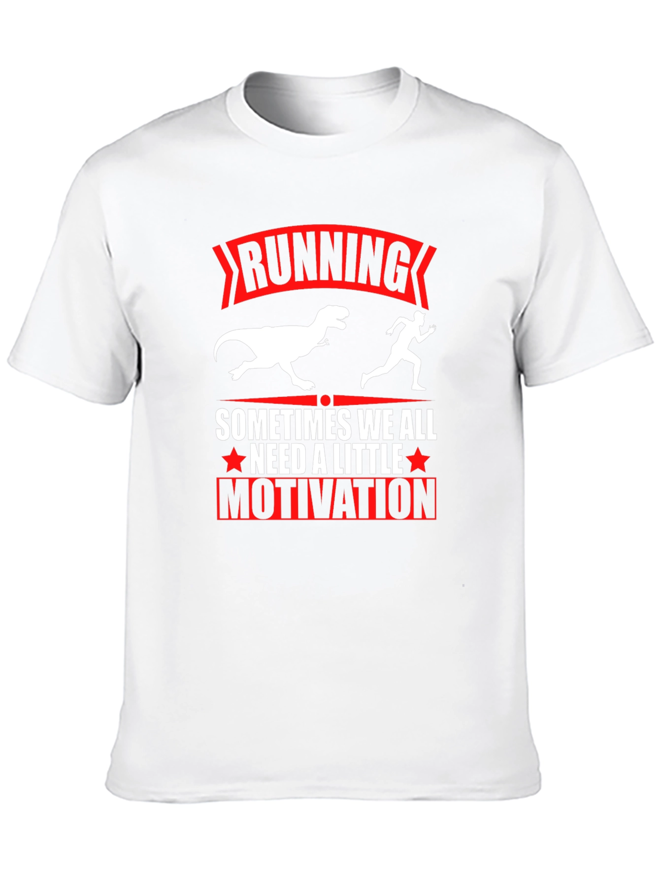 Running Dinosaur Graphic T-Shirt - Motivation Tee
