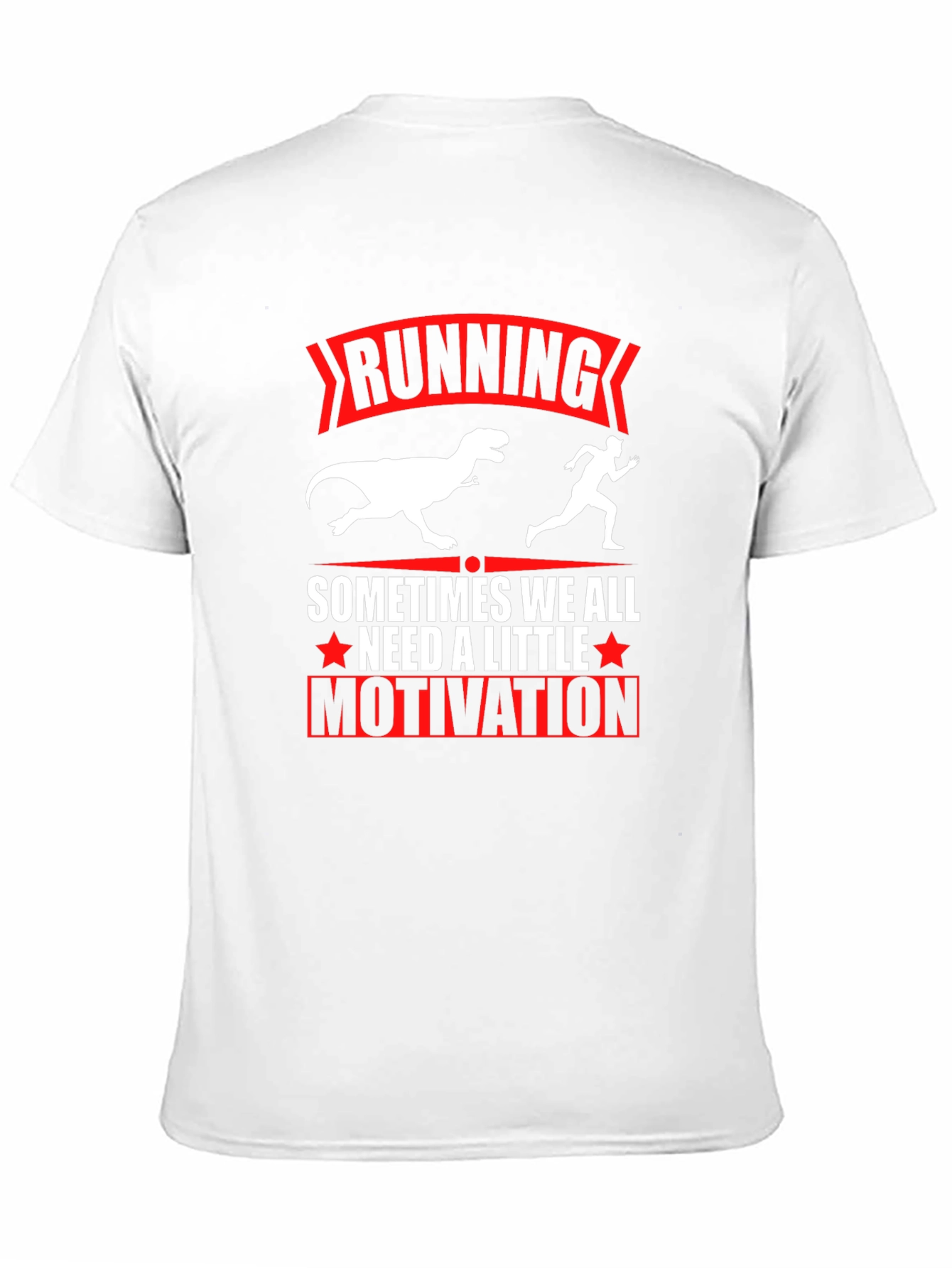 Running Dinosaur Graphic T-Shirt - Motivation Tee