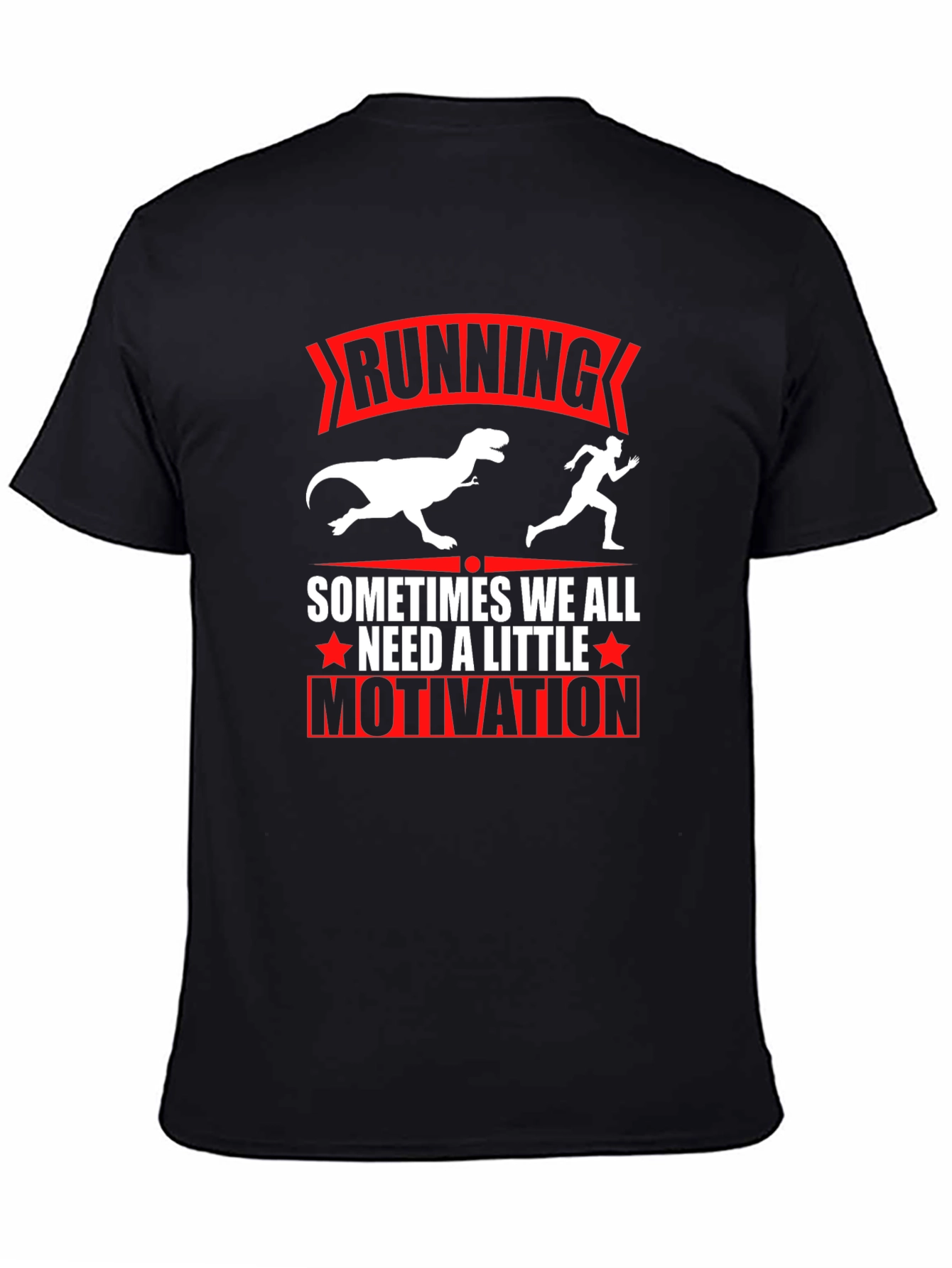 Running Dinosaur Graphic T-Shirt - Motivation Tee