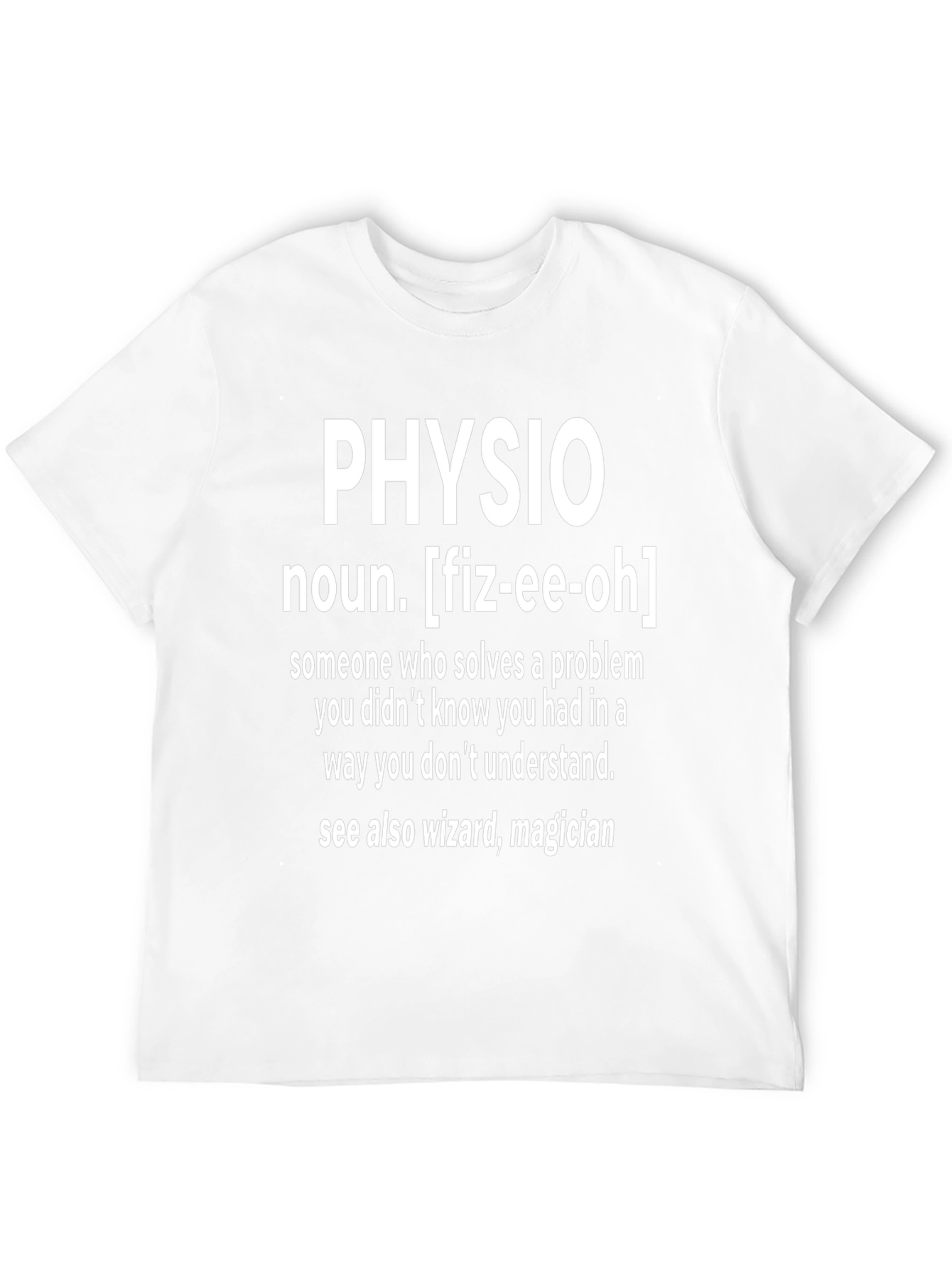 Funny Physio Definition Black T-Shirt