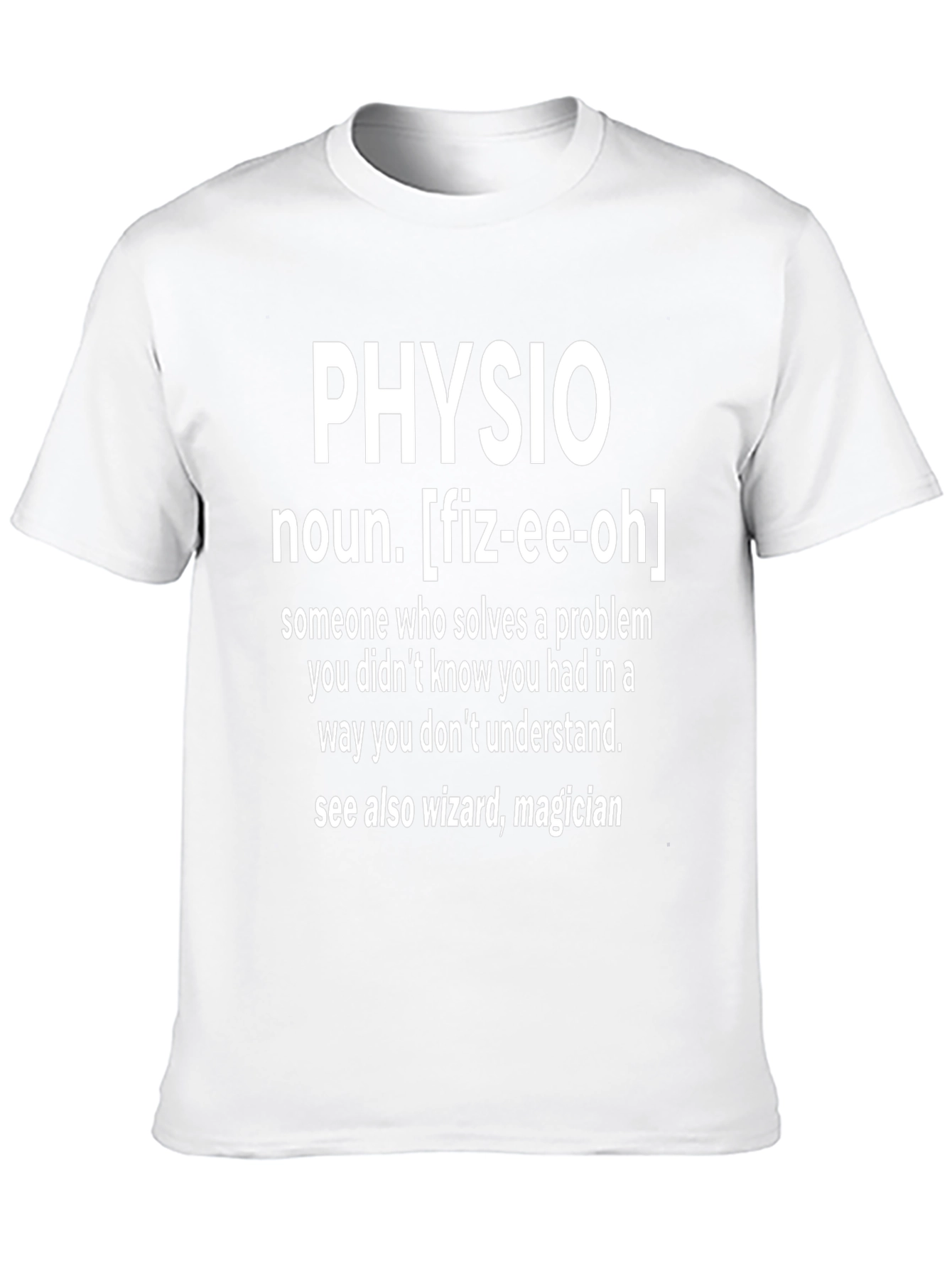 Funny Physio Definition Black T-Shirt