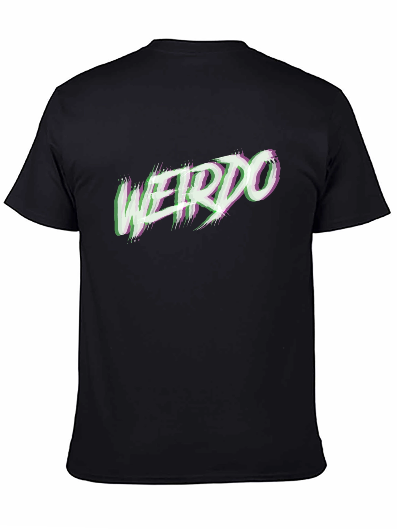 Weirdo Graphic Print Black T-Shirt