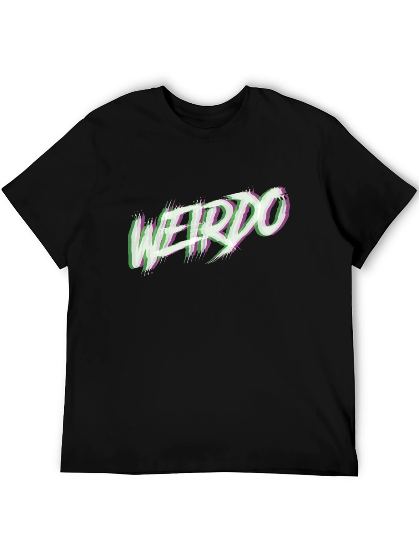 Weirdo Graphic Print Black T-Shirt