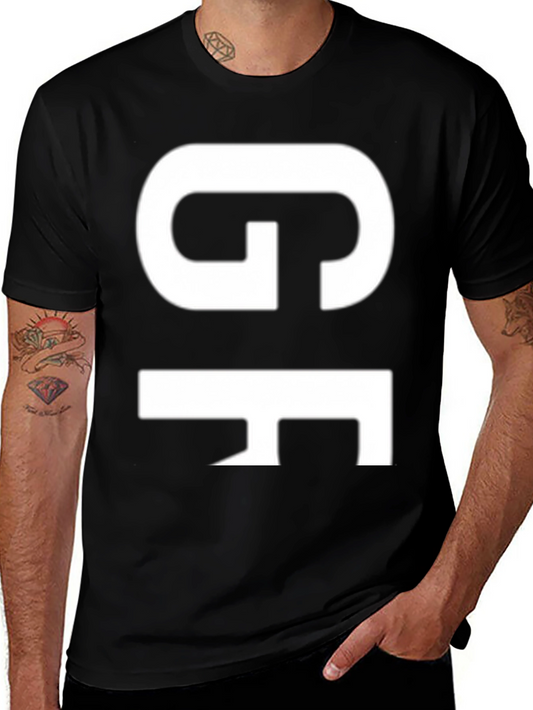 GF Bold Graphic T-Shirt - Black Cotton Blend