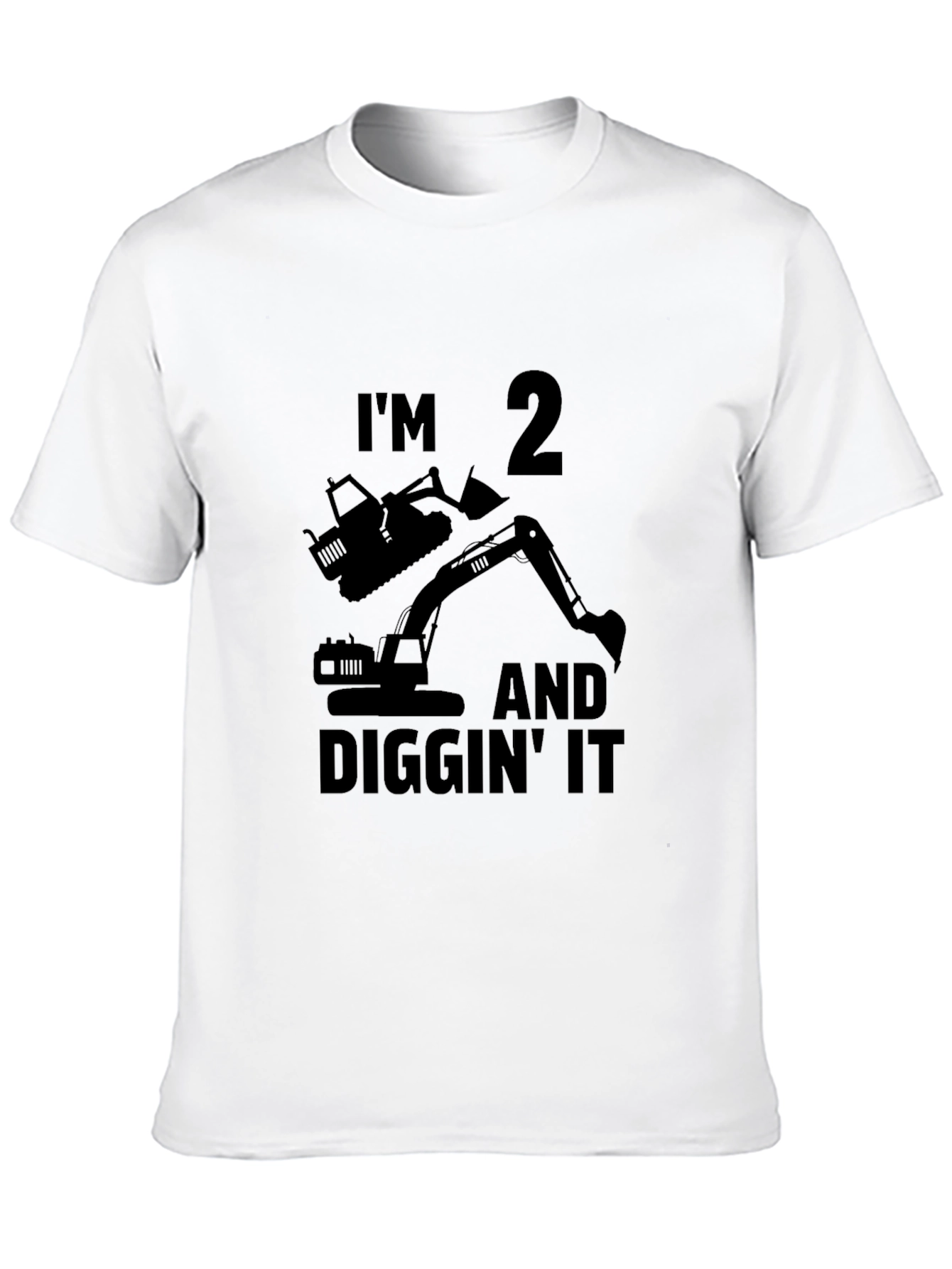 Im 2 and Diggin It Black T-Shirt