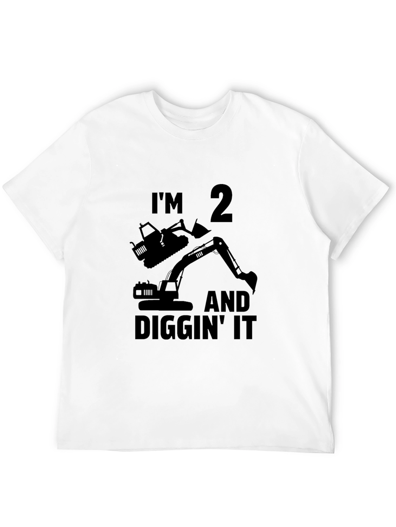 Im 2 and Diggin It Black T-Shirt