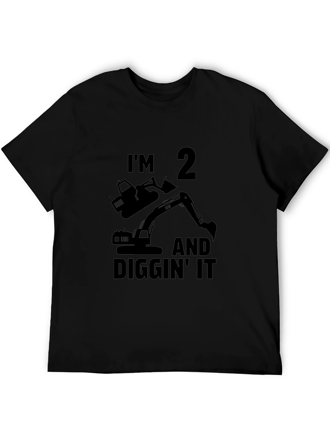 Im 2 and Diggin It Black T-Shirt