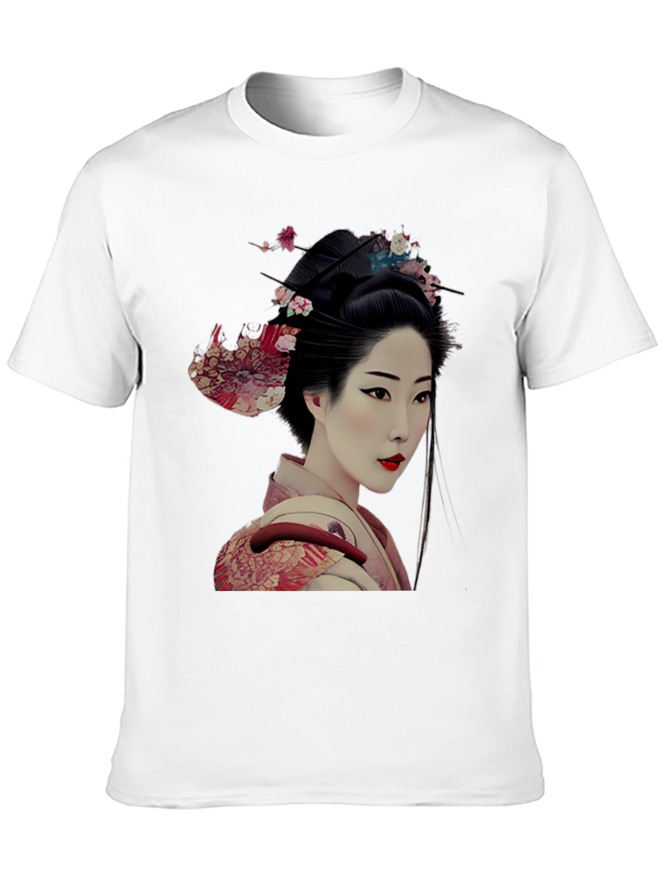 Geisha Graphic Tee - Unique Japanese Art Shirt