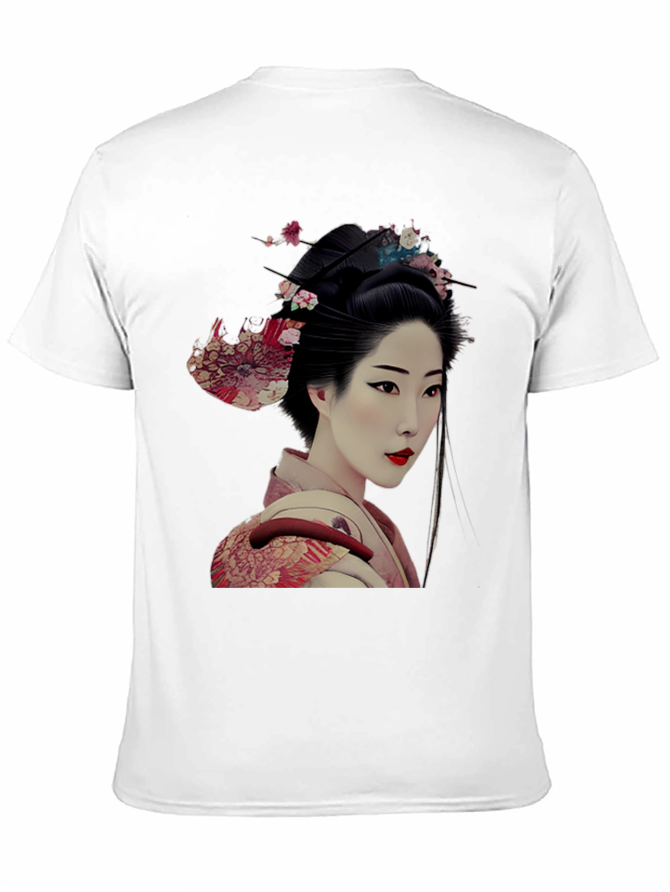Geisha Graphic Tee - Unique Japanese Art Shirt