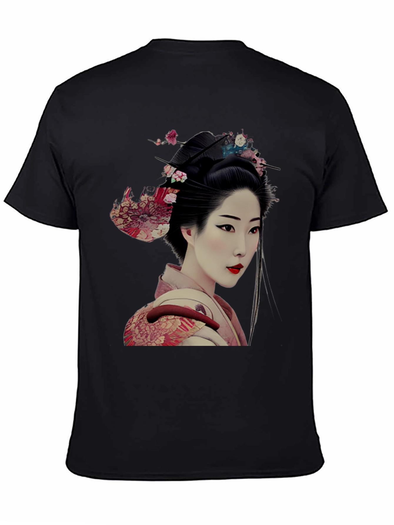 Geisha Graphic Tee - Unique Japanese Art Shirt