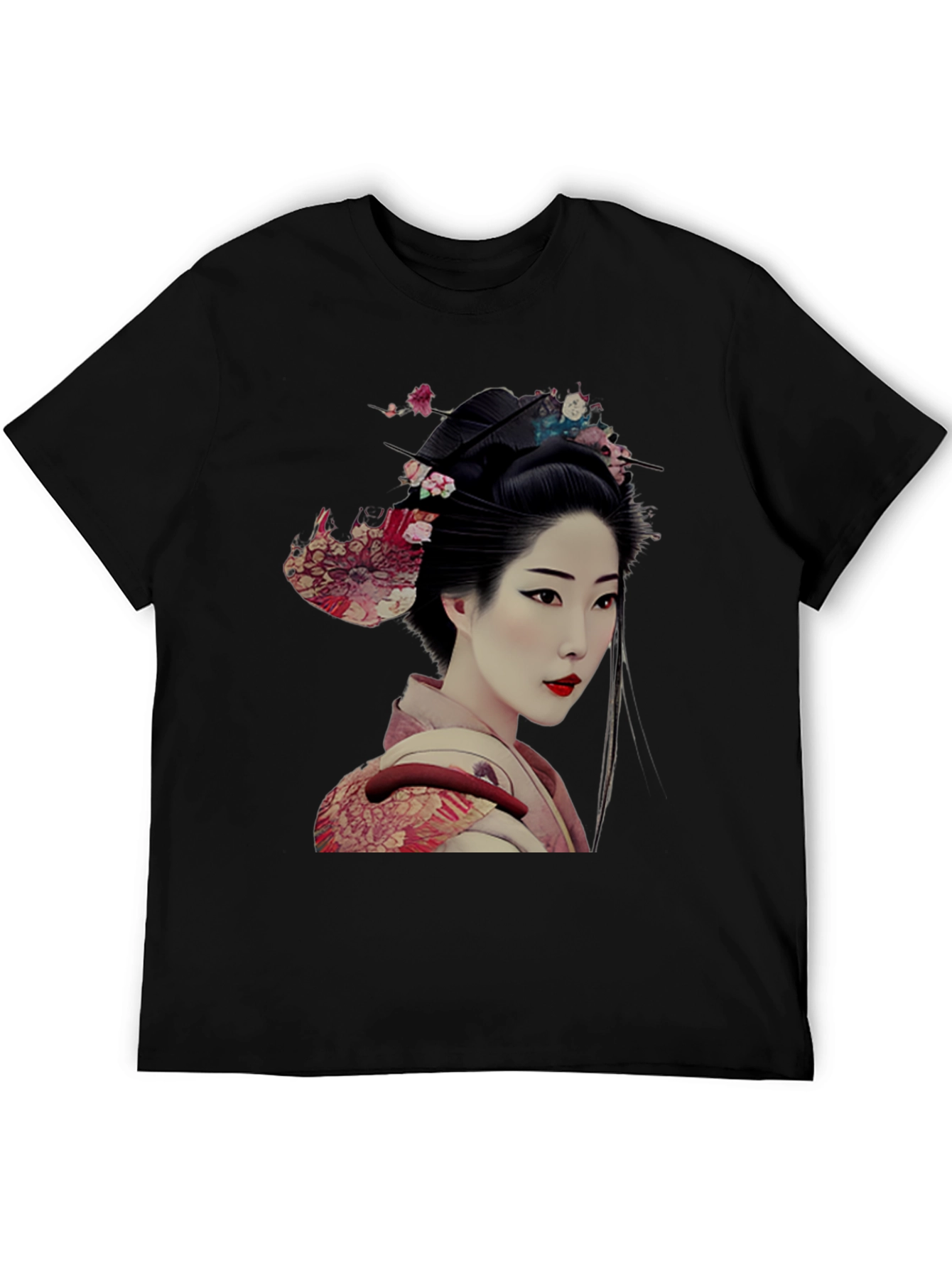 Geisha Graphic Tee - Unique Japanese Art Shirt