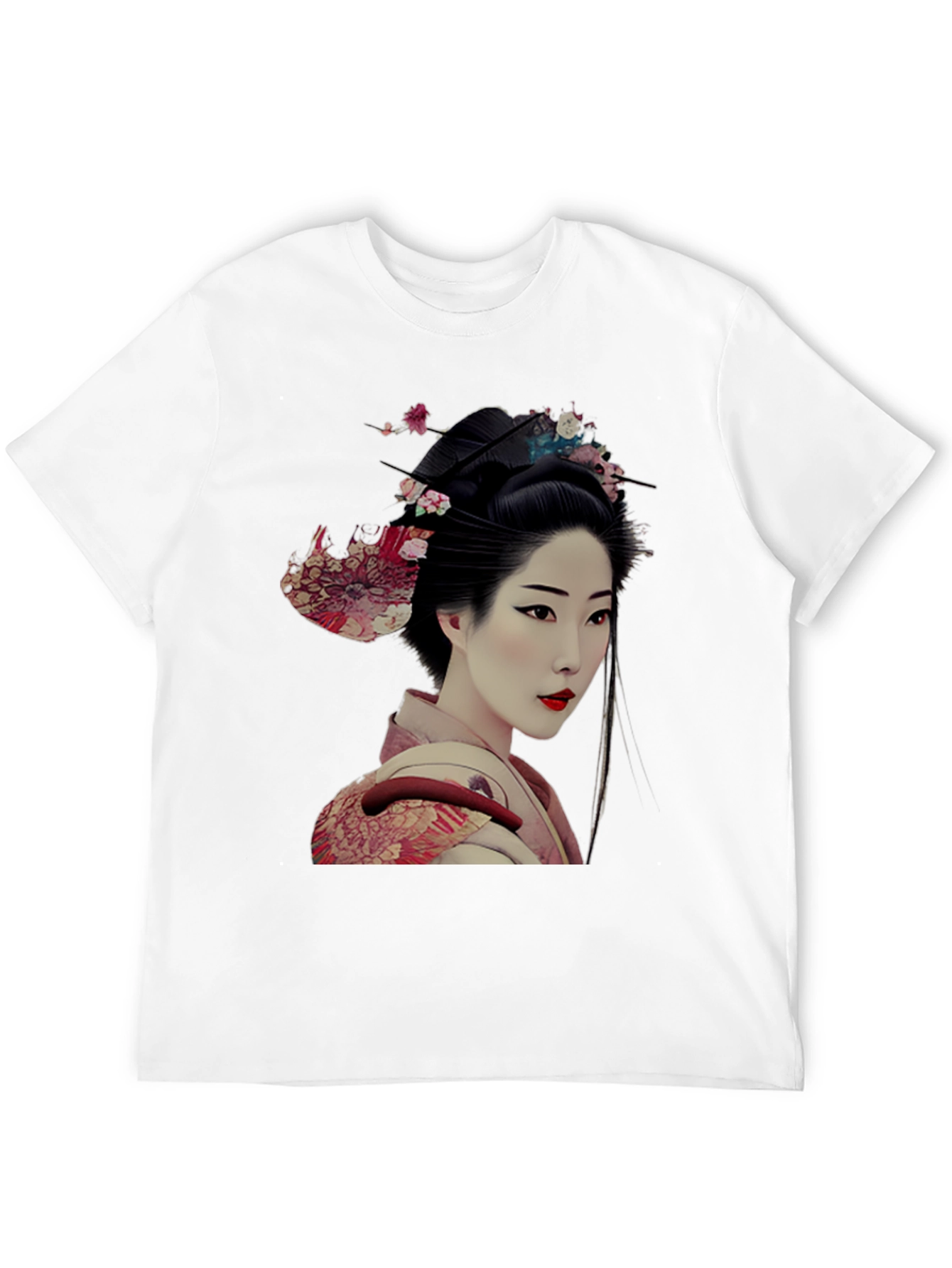 Geisha Graphic Tee - Unique Japanese Art Shirt