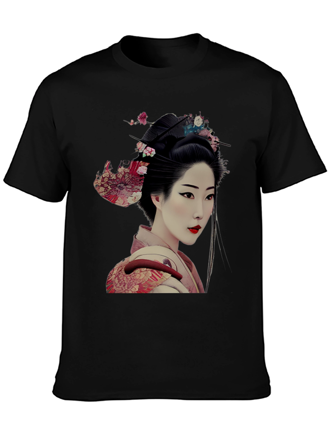 Geisha Graphic Tee - Unique Japanese Art Shirt