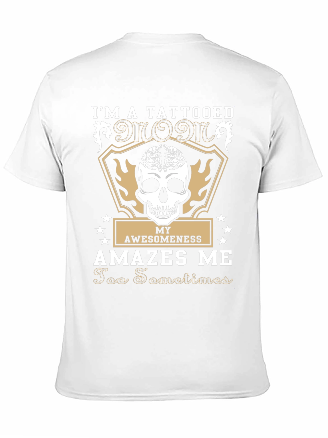 Tattooed Mom Graphic Tee - Skull & Awesomeness Design