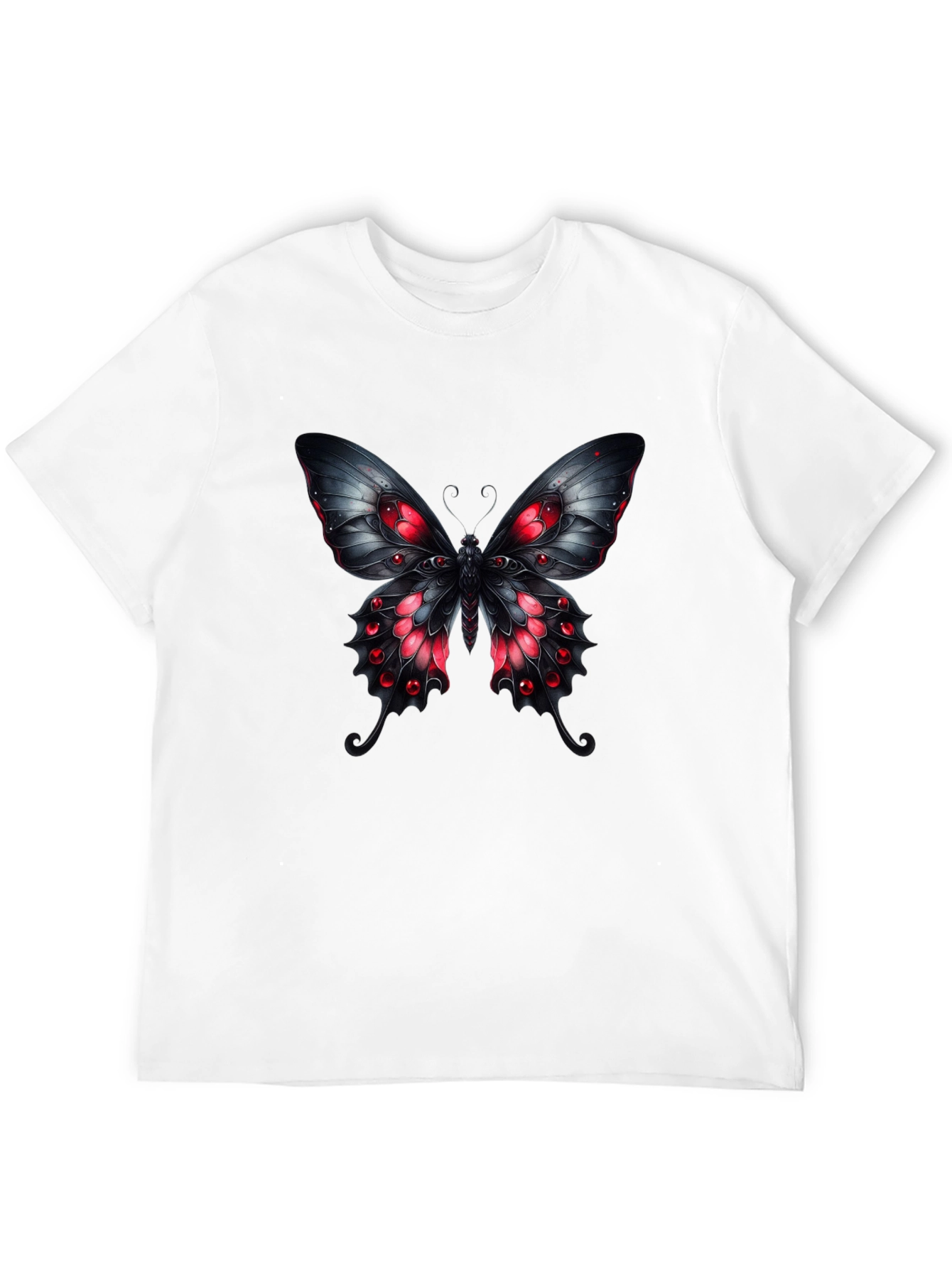 Gothic Butterfly Graphic T-Shirt - Dark & Edgy Tee