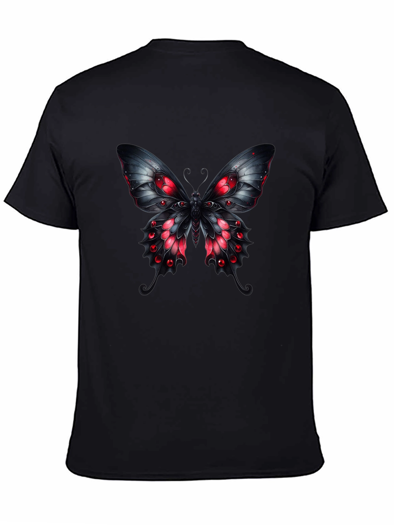 Gothic Butterfly Graphic T-Shirt - Dark & Edgy Tee