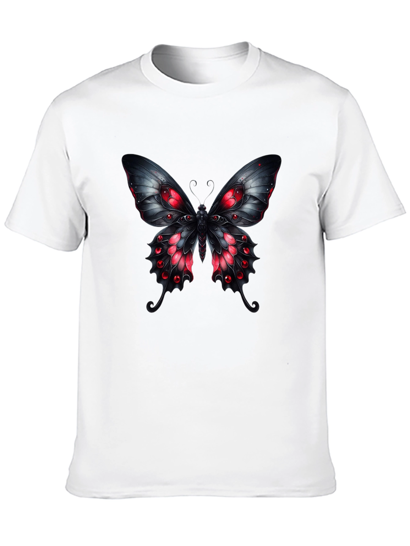 Gothic Butterfly Graphic T-Shirt - Dark & Edgy Tee