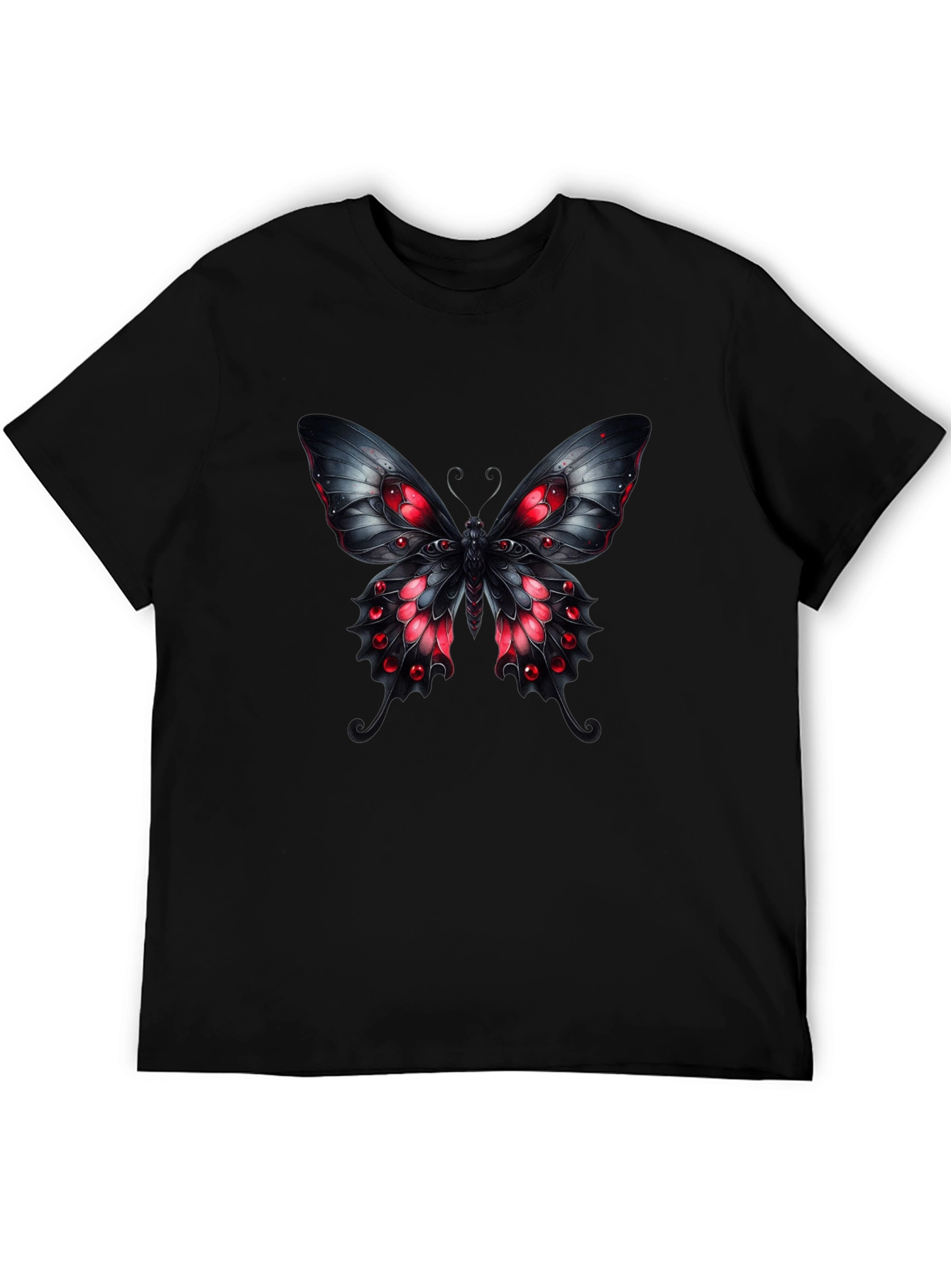 Gothic Butterfly Graphic T-Shirt - Dark & Edgy Tee