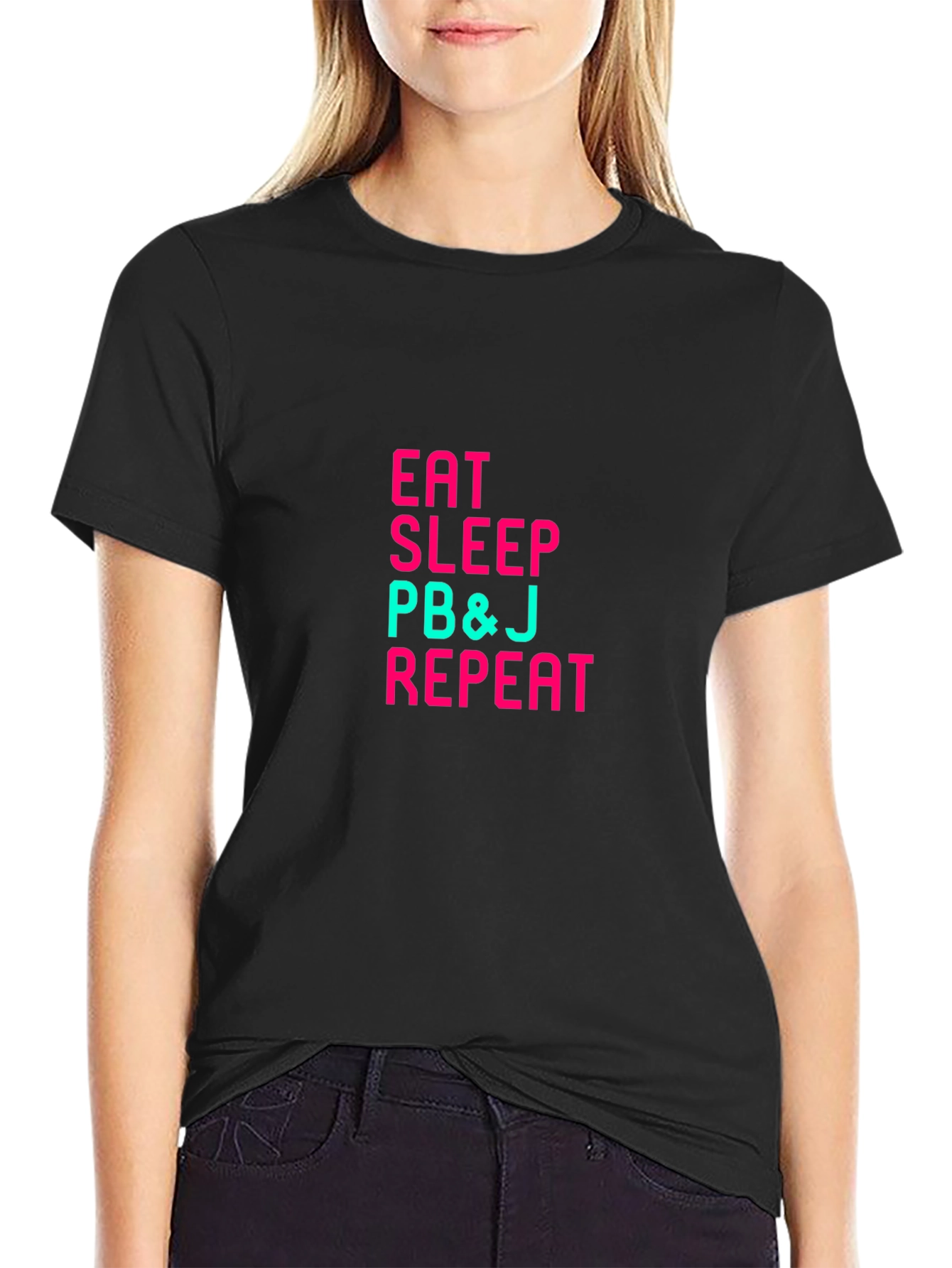 Eat Sleep PB&J Repeat Graphic Tee
