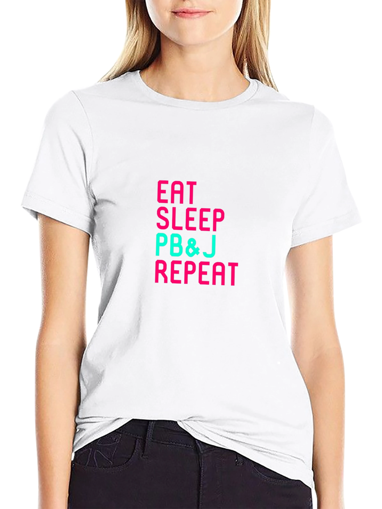 Eat Sleep PB&J Repeat Graphic Tee