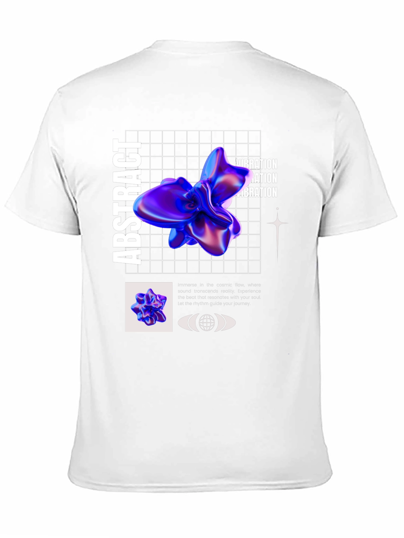 Abstract Vibration Graphic Tee - Modern Design