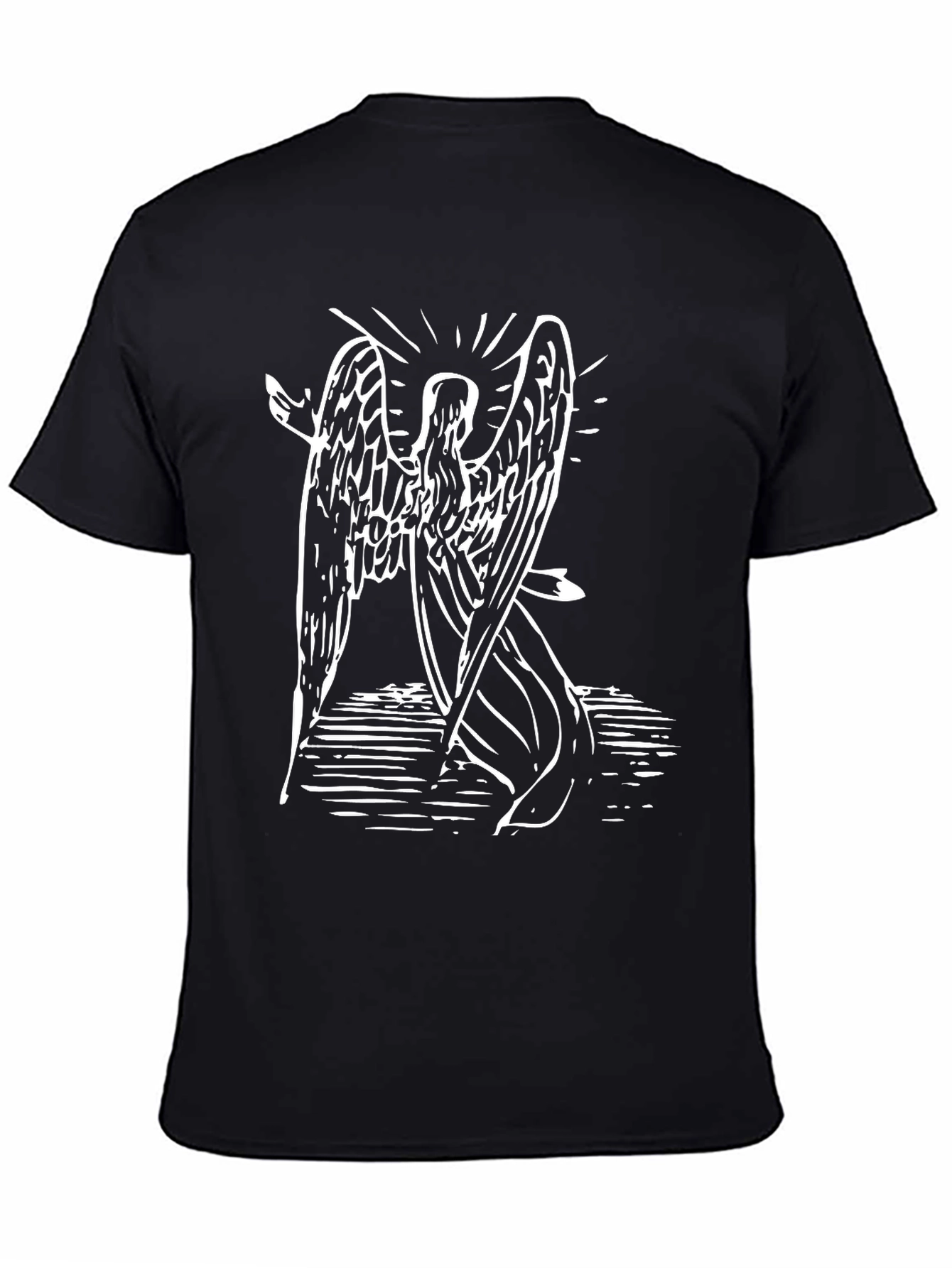 Angel Graphic Black T-Shirt