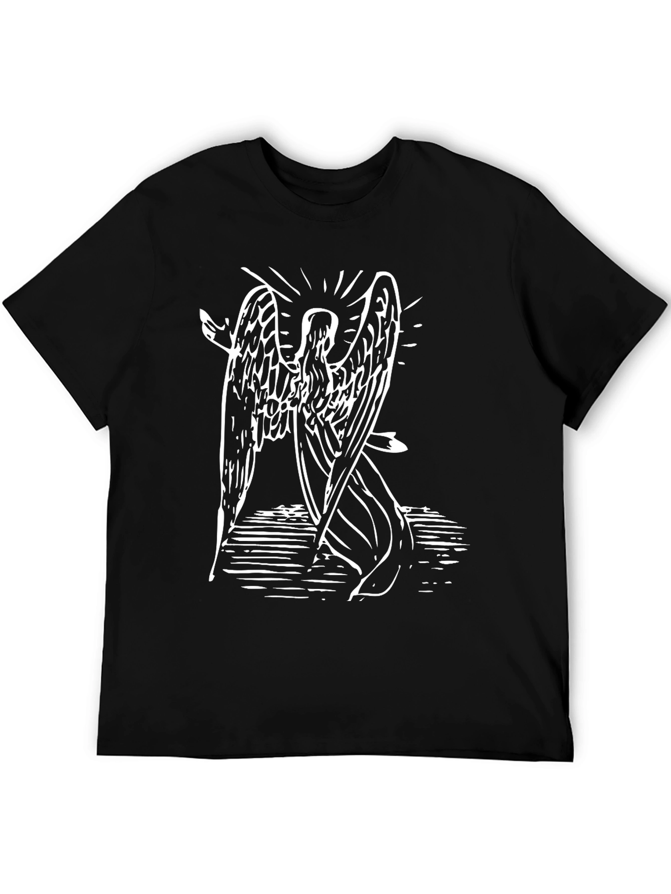 Angel Graphic Black T-Shirt