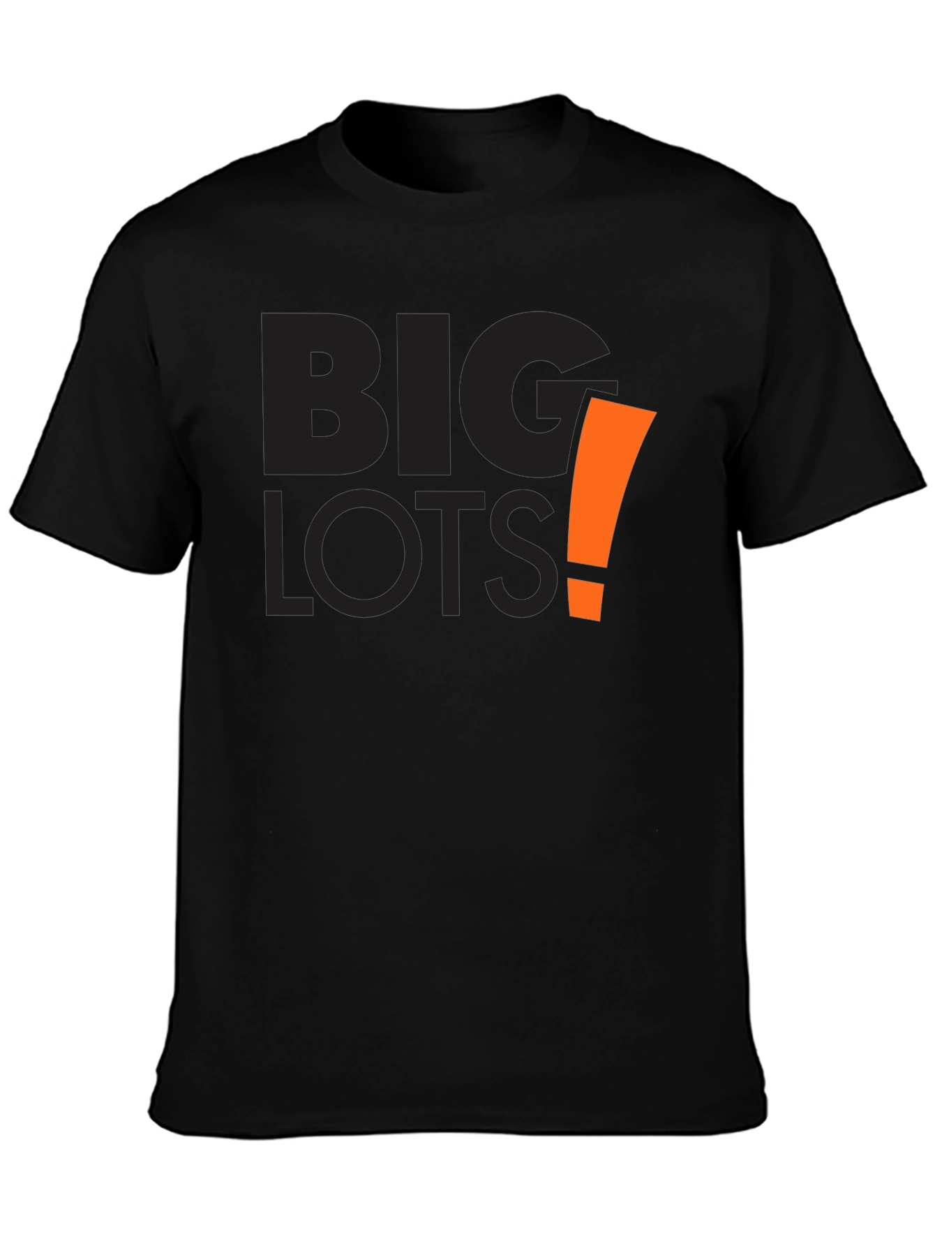 Big Lots Graphic Tee - Black Cotton Casual Shirt