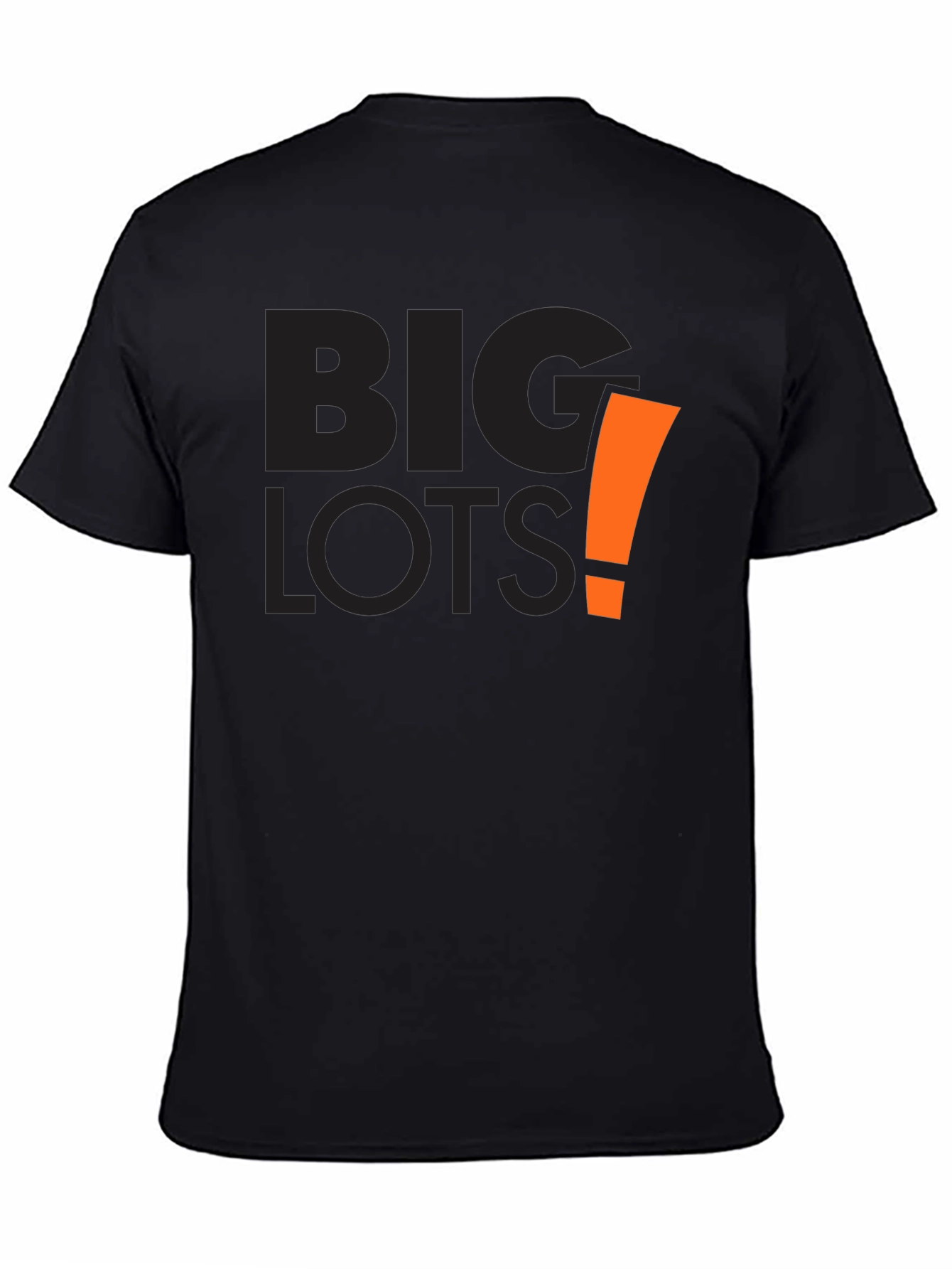 Big Lots Graphic Tee - Black Cotton Casual Shirt