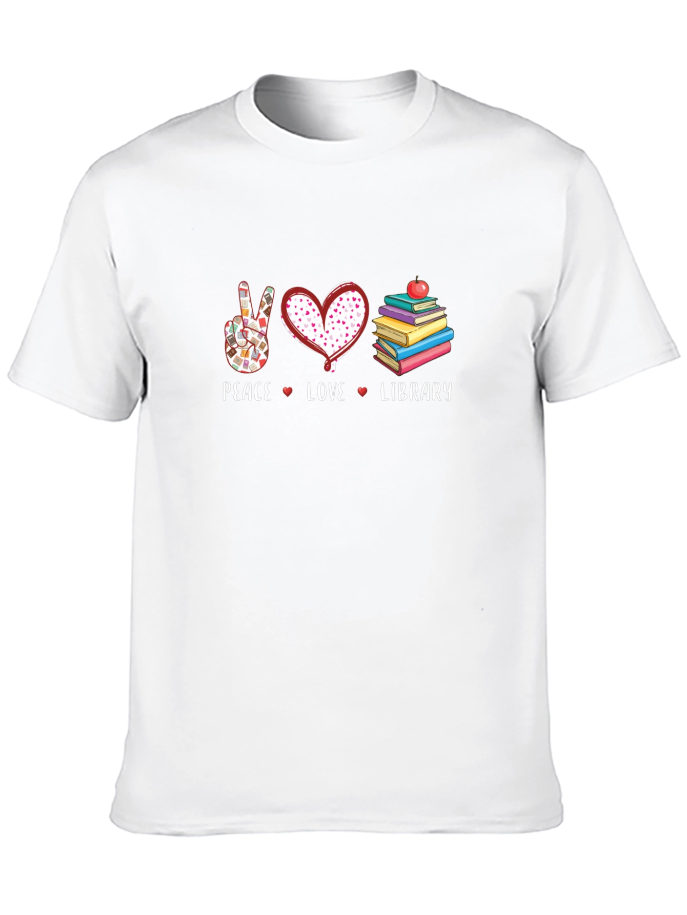 Peace Love Library T-Shirt