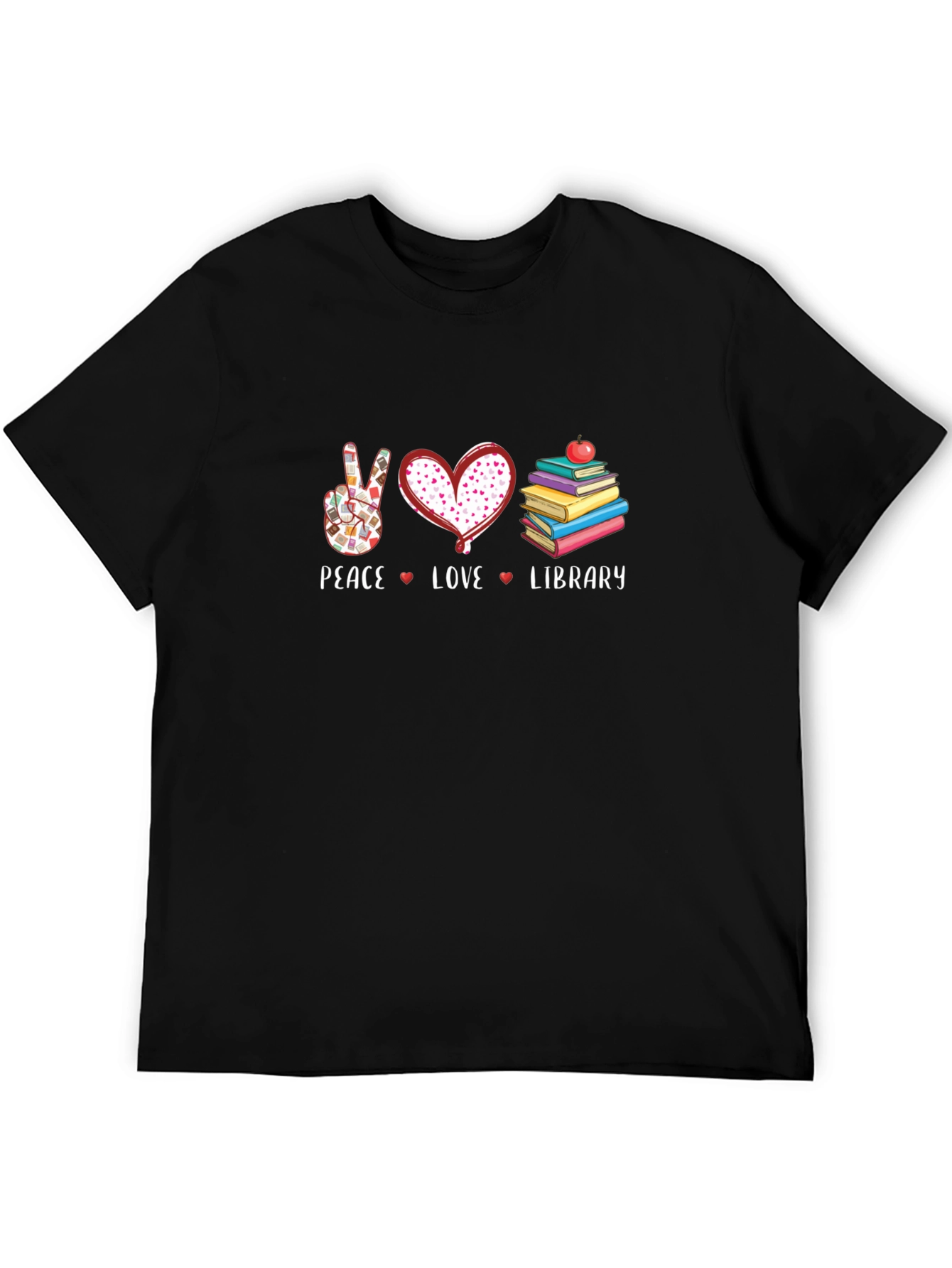 Peace Love Library T-Shirt