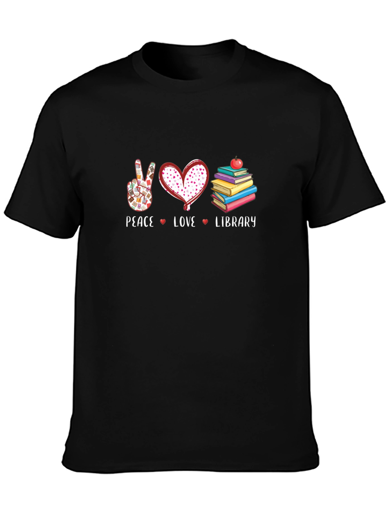 Peace Love Library T-Shirt
