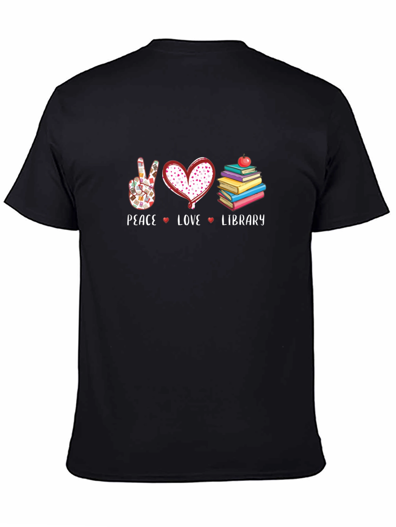 Peace Love Library T-Shirt