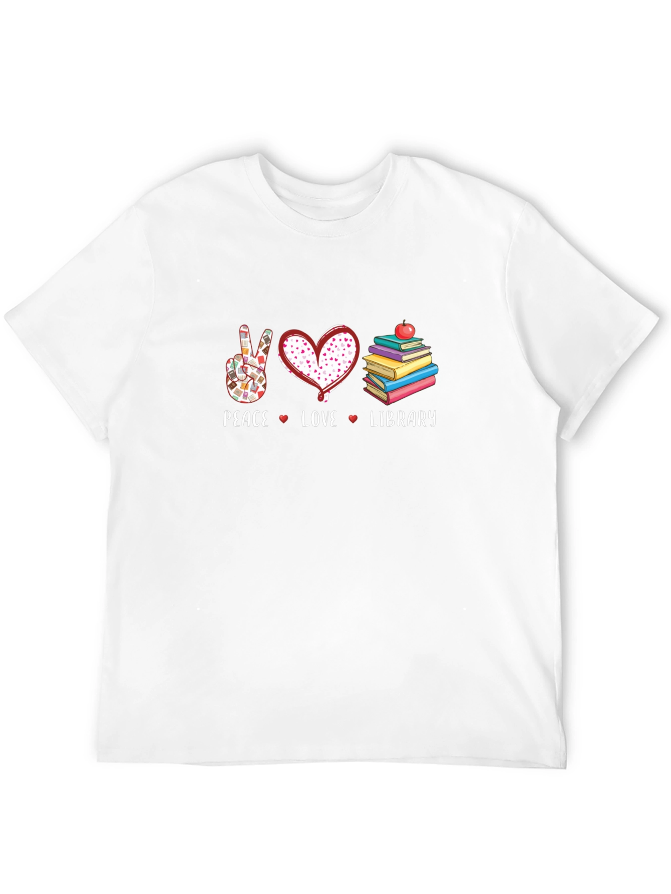 Peace Love Library T-Shirt