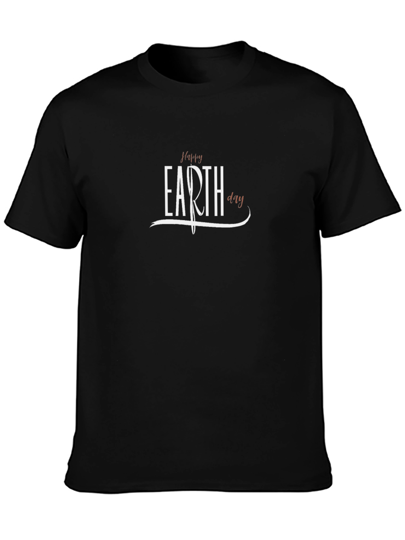 Happy Earth Day Black T-Shirt
