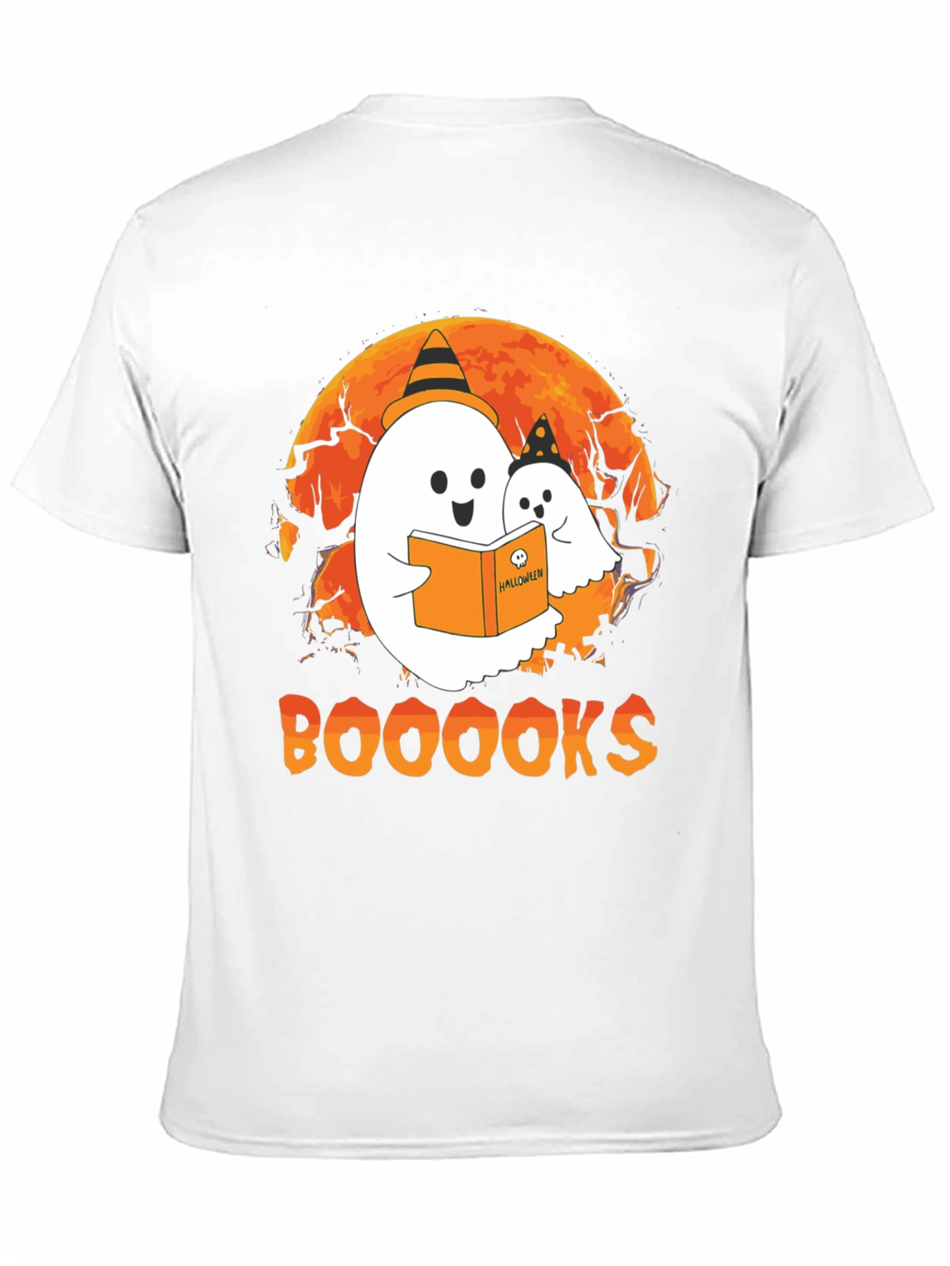 Booooks Halloween Ghost T-Shirt
