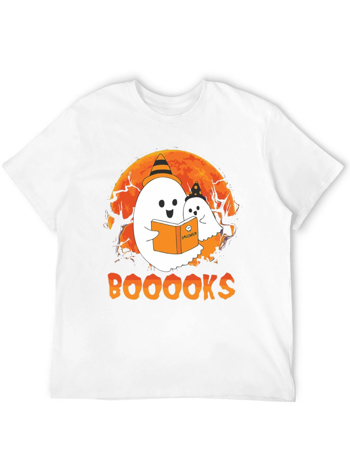 Booooks Halloween Ghost T-Shirt