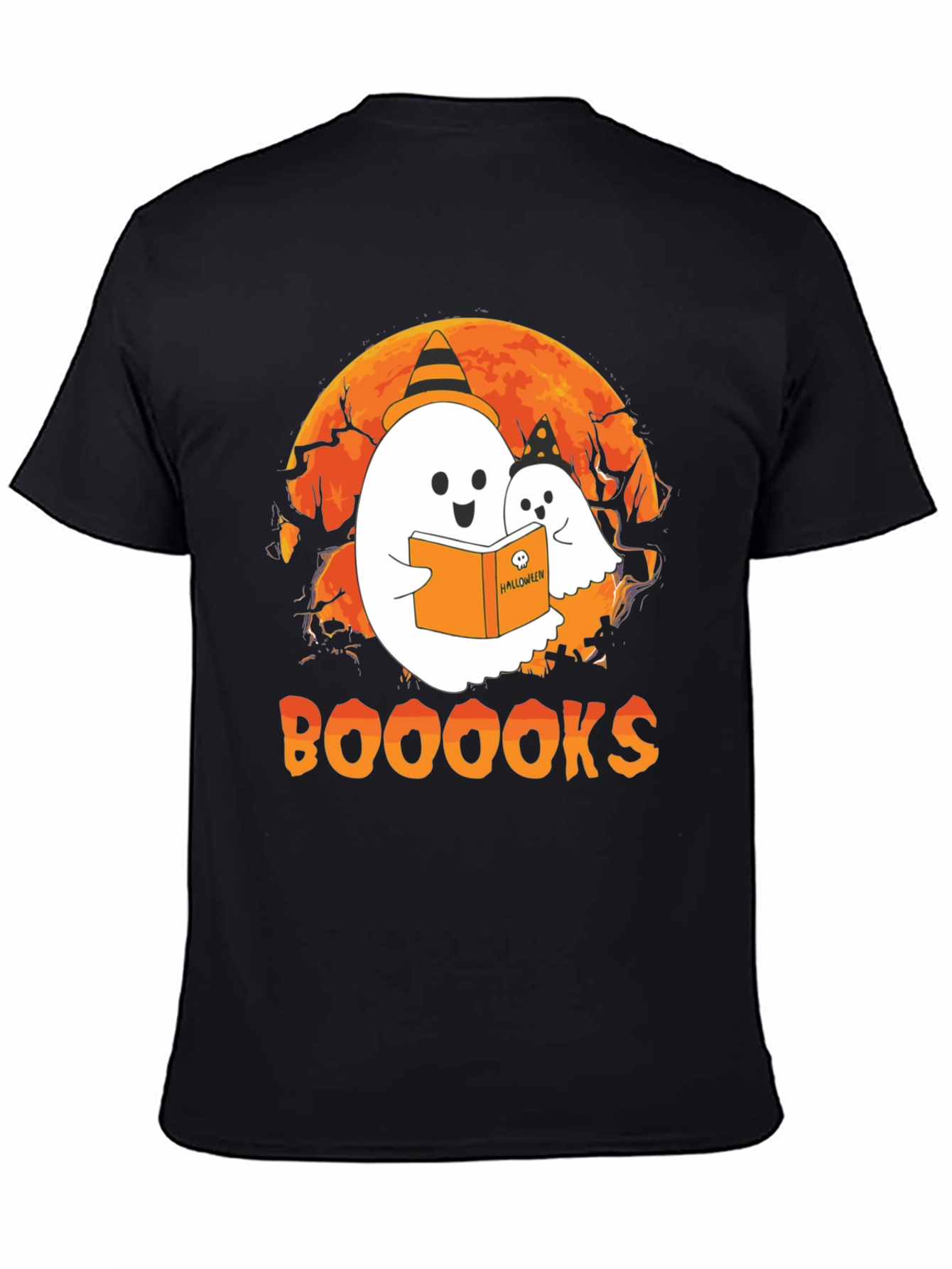 Booooks Halloween Ghost T-Shirt