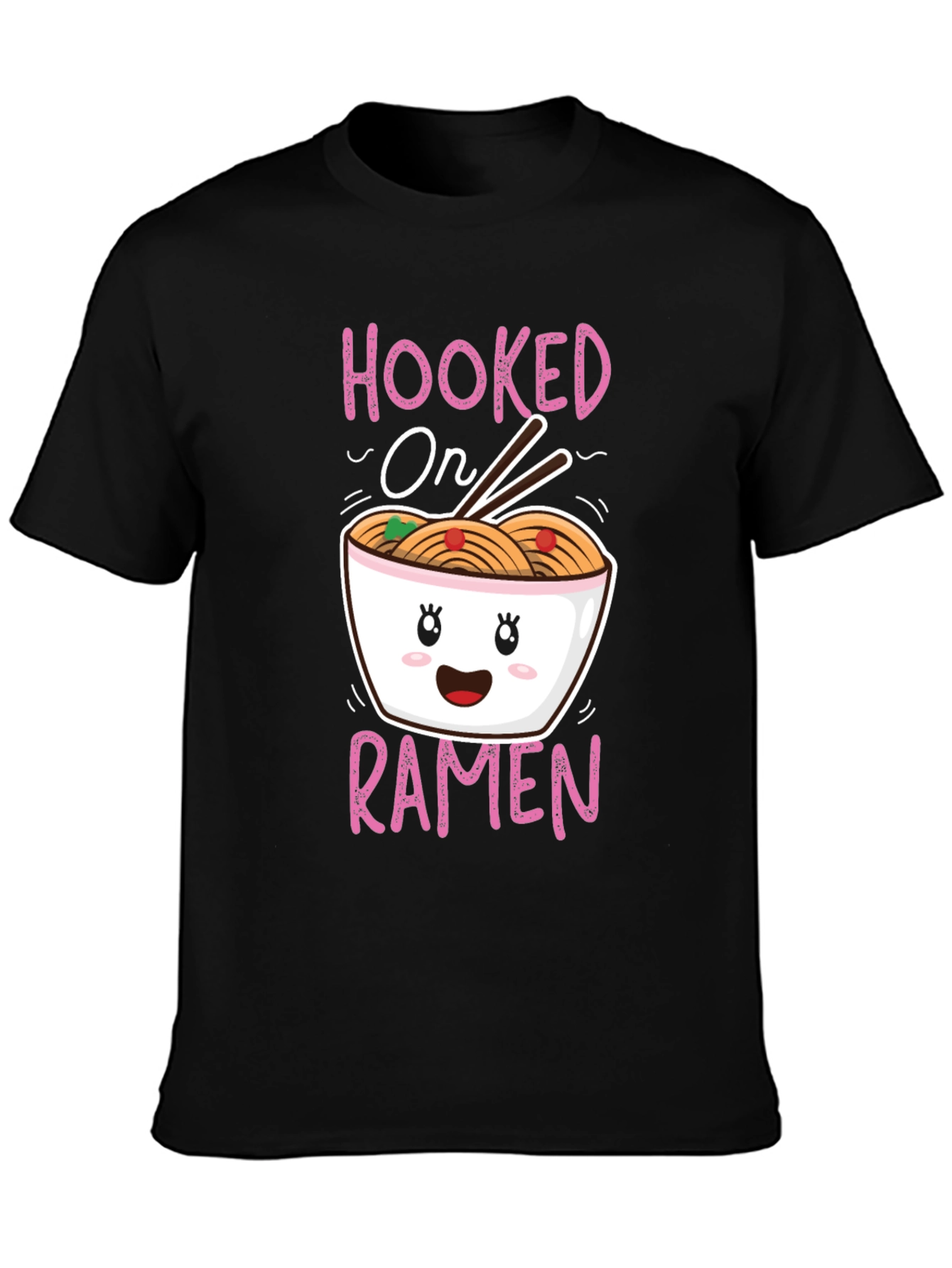 Hooked on Ramen Graphic T-Shirt - Cute Kawaii Style