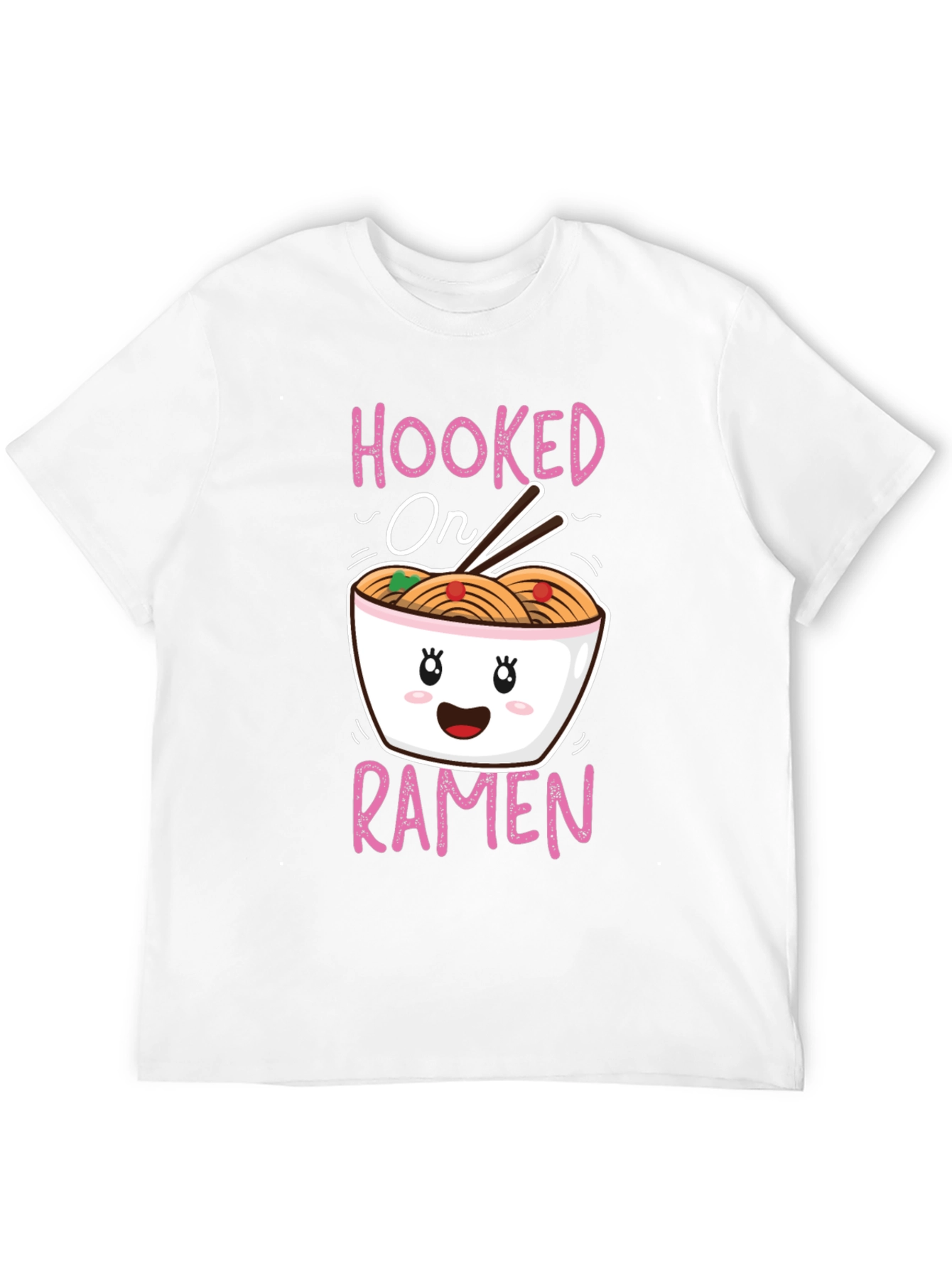 Hooked on Ramen Graphic T-Shirt - Cute Kawaii Style