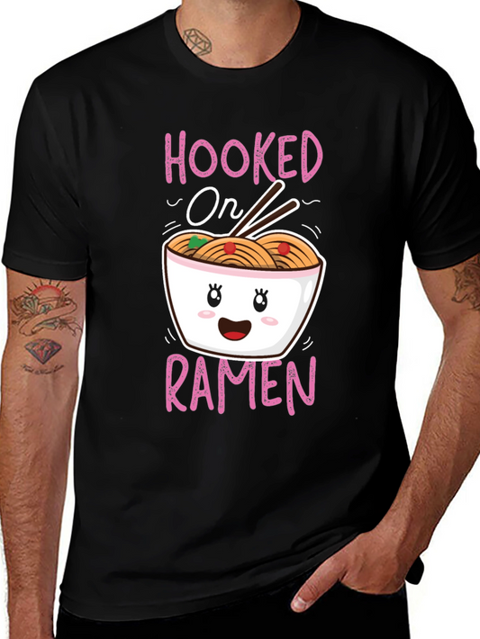 Hooked on Ramen Graphic T-Shirt - Cute Kawaii Style