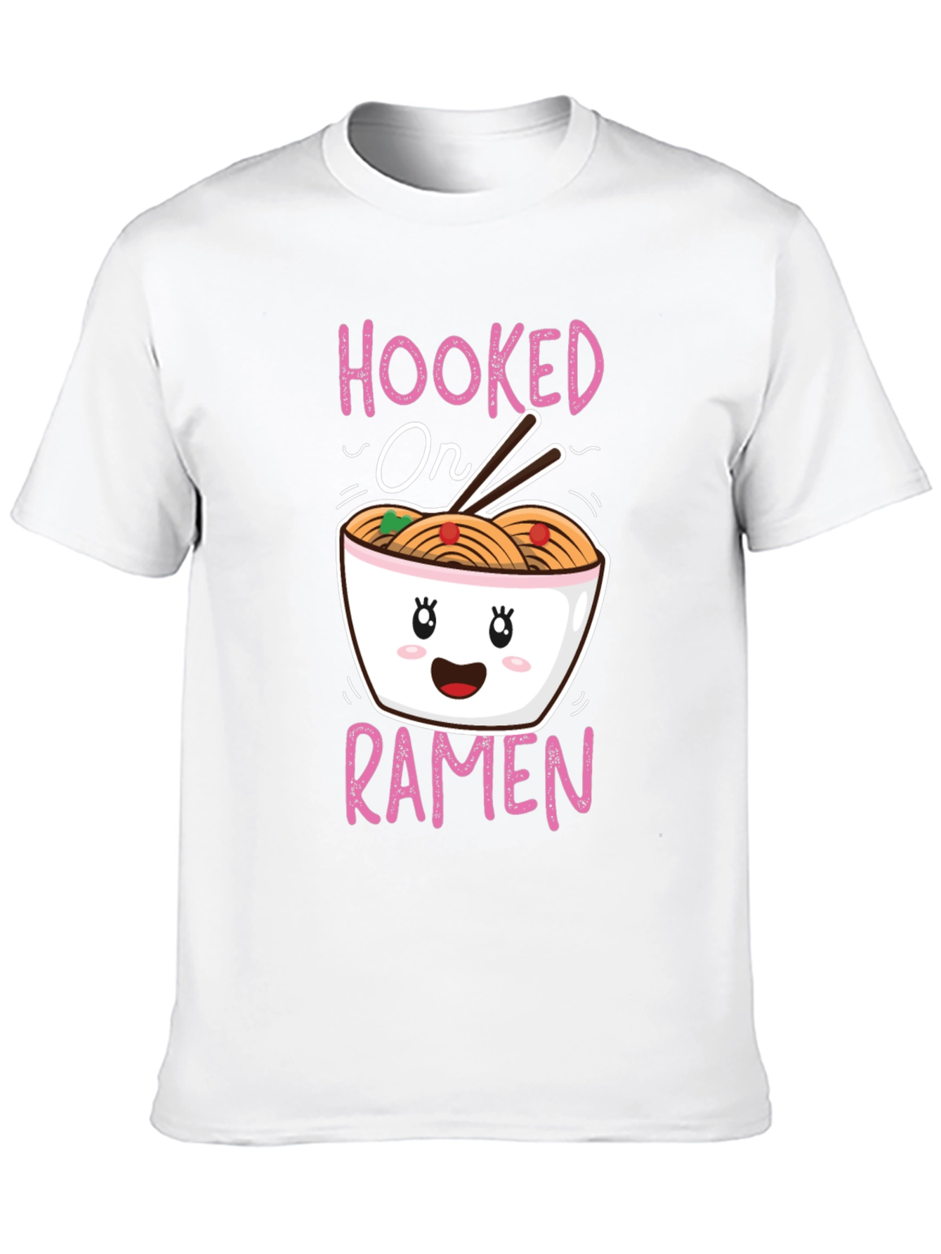 Hooked on Ramen Graphic T-Shirt - Cute Kawaii Style