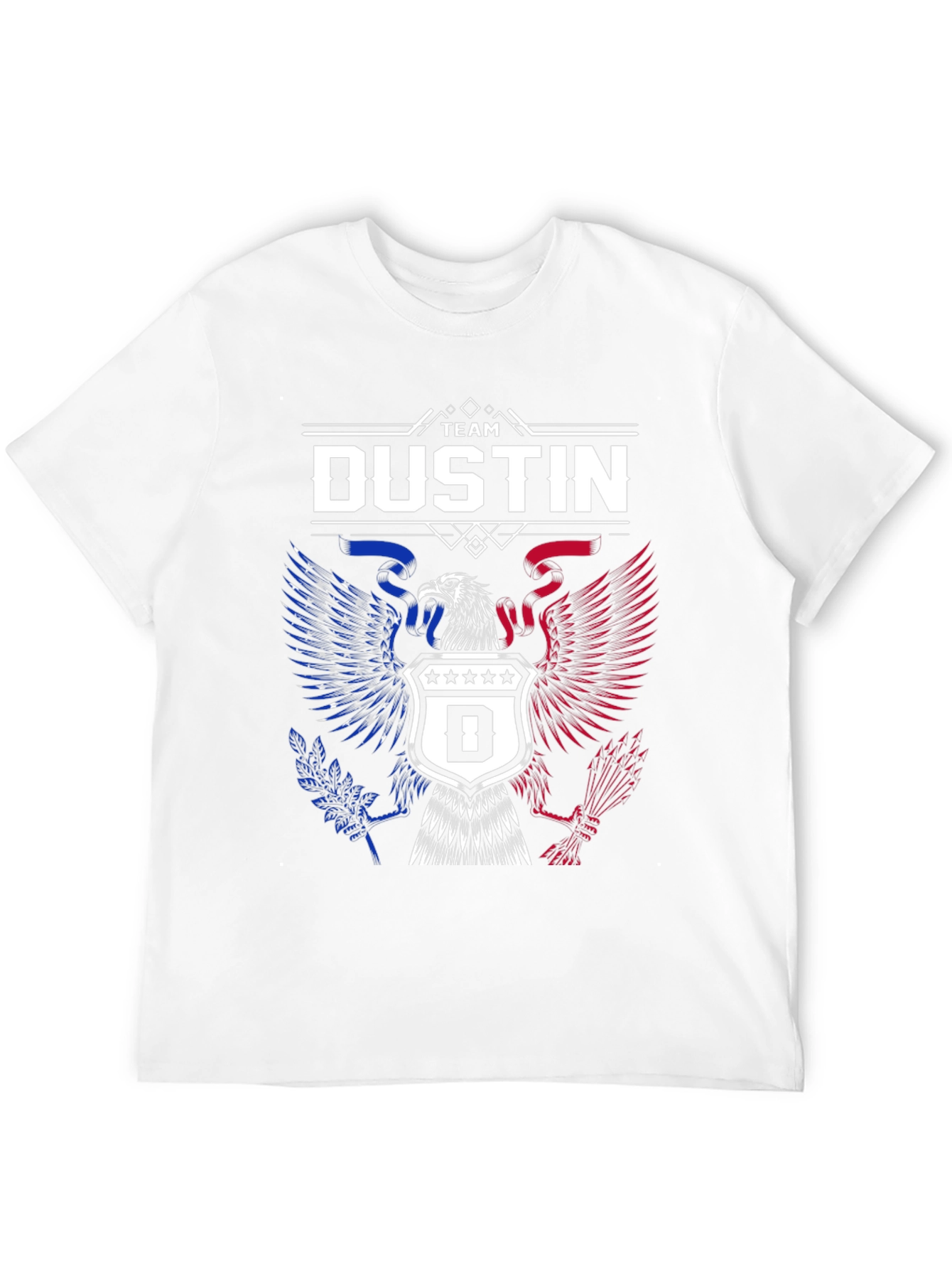 Team Dustin Eagle Crest Graphic T-Shirt