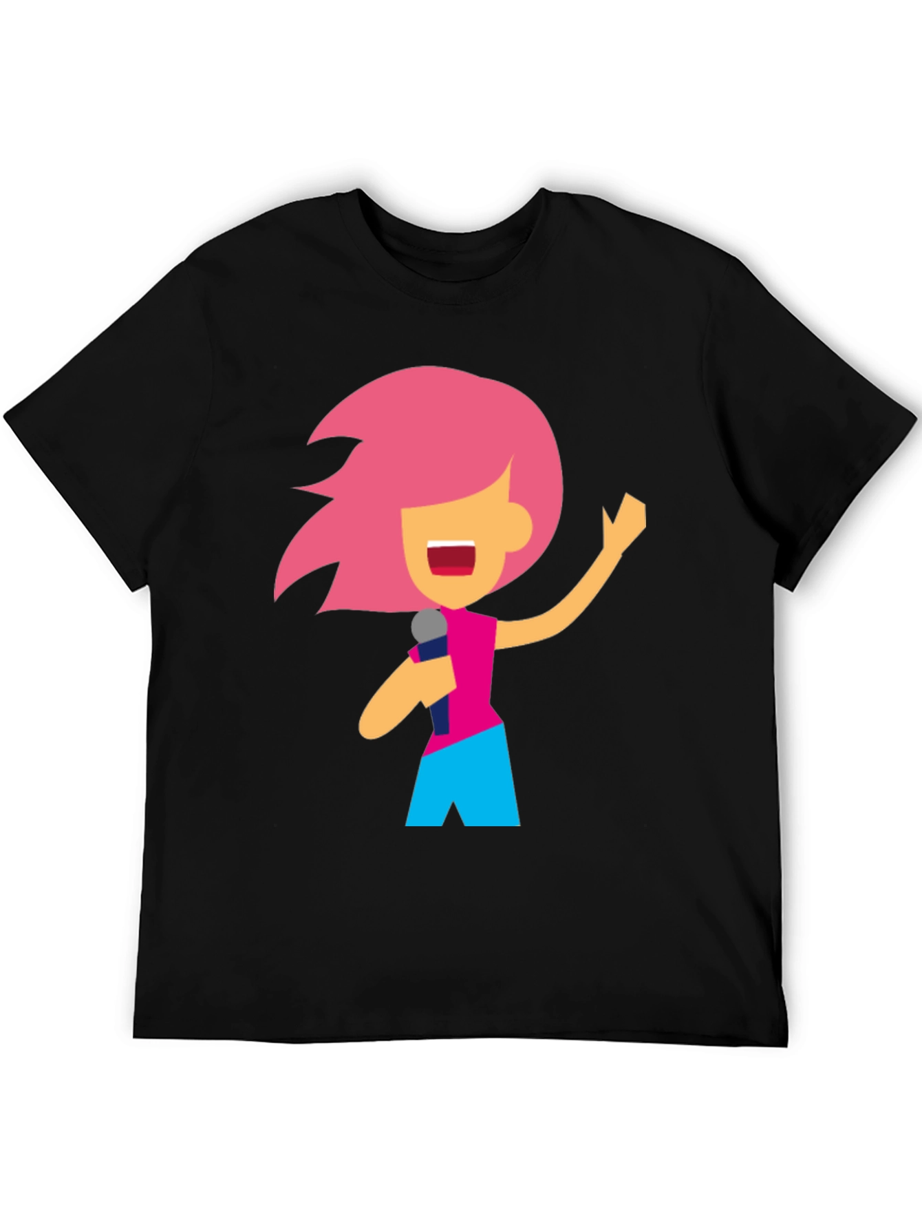 Karaoke Cartoon Graphic T-Shirt